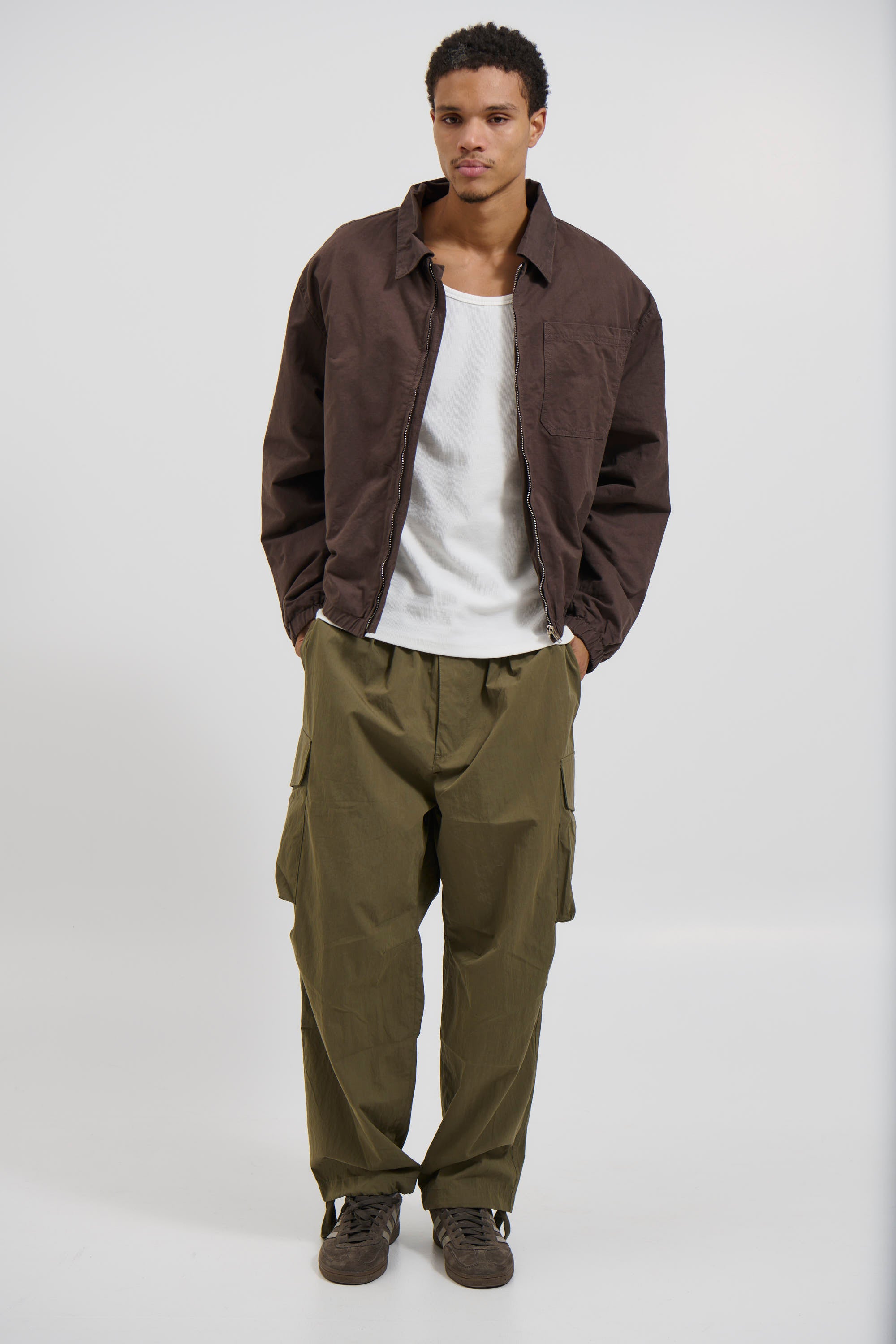 Charlie Soft Cotton Bomber Choc