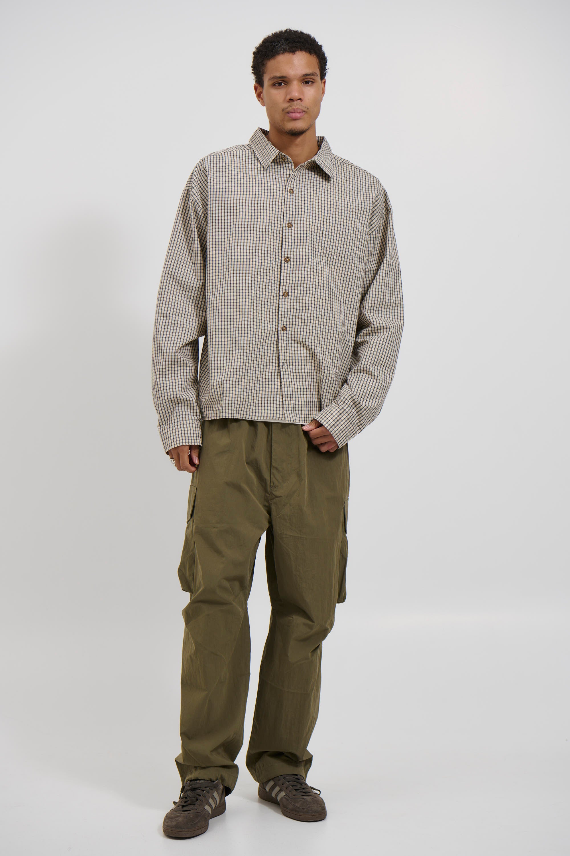 Brooklyn Check Shirt Ivory