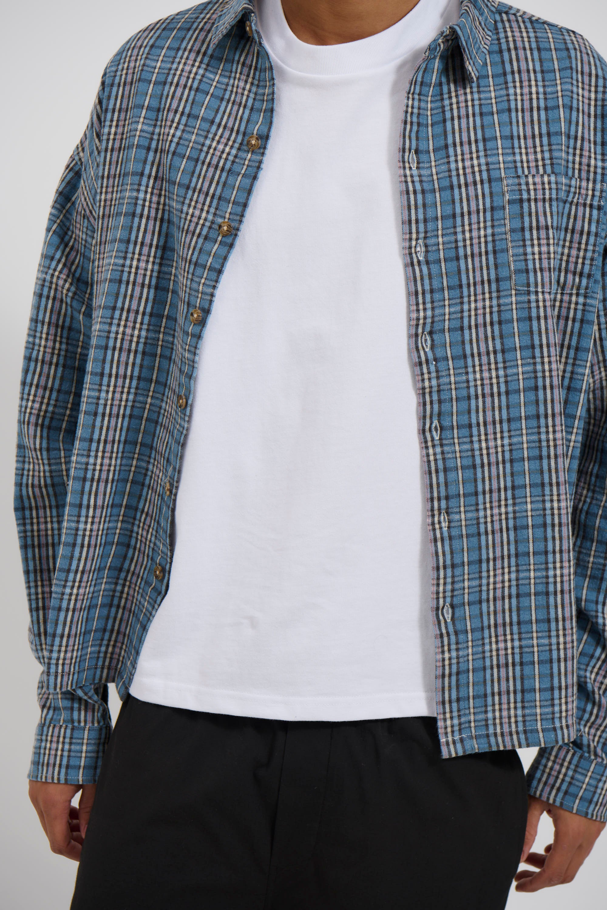 Brooklyn Check Shirt Blue