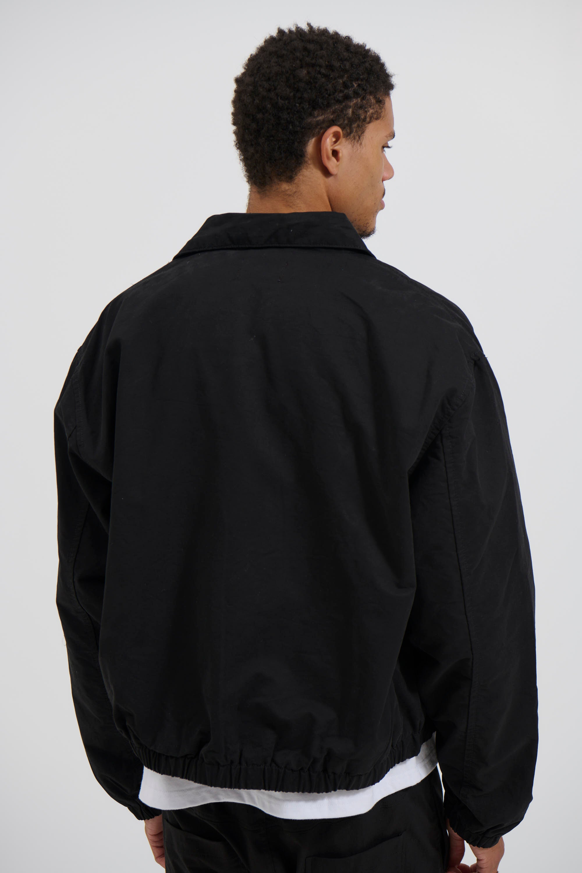 Charlie Soft Cotton Bomber Black