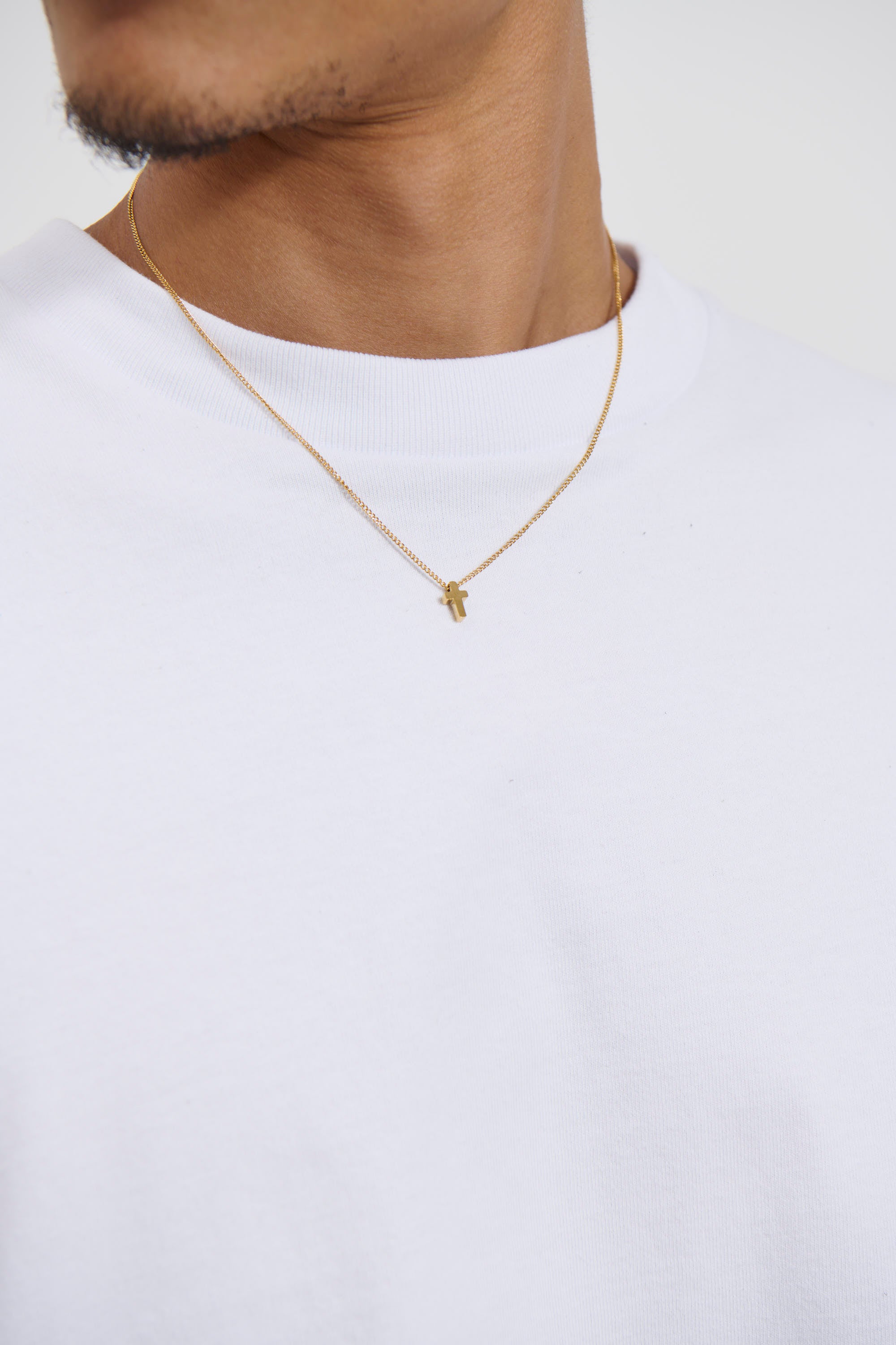 Cross Chain 18K Gold Plated