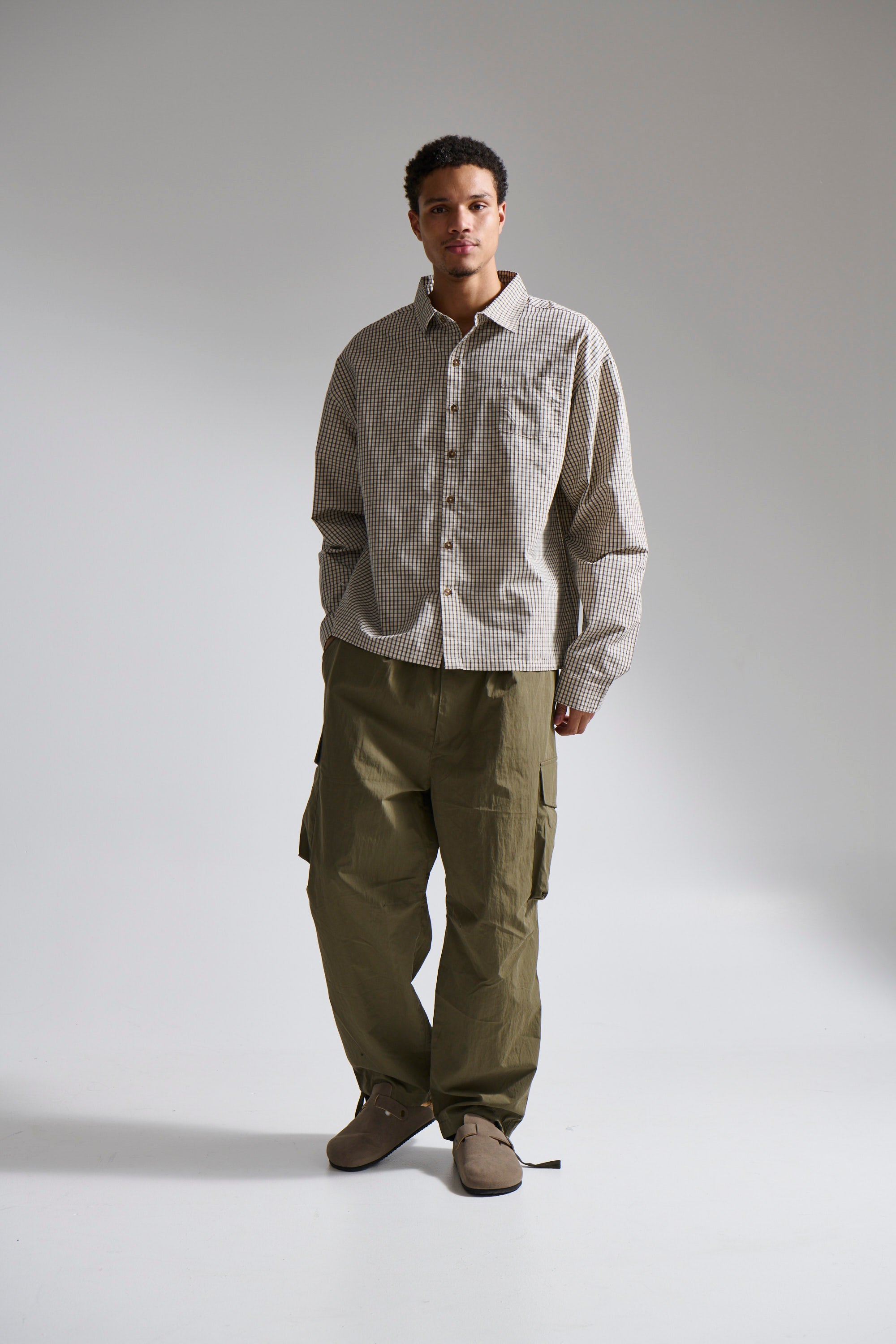 Brooklyn Check Shirt Ivory