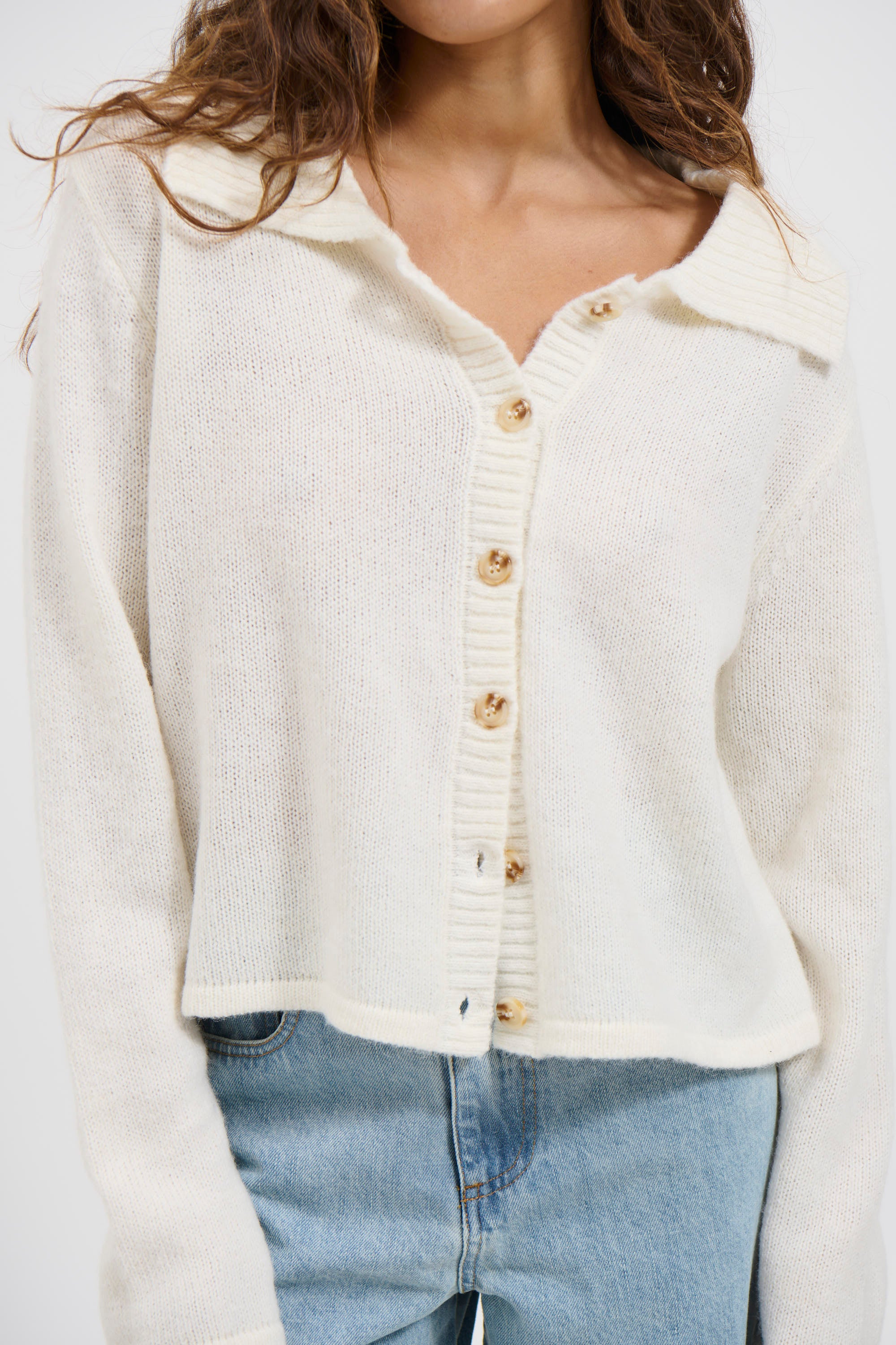 Natina Cardigan Milk - FINAL SALE