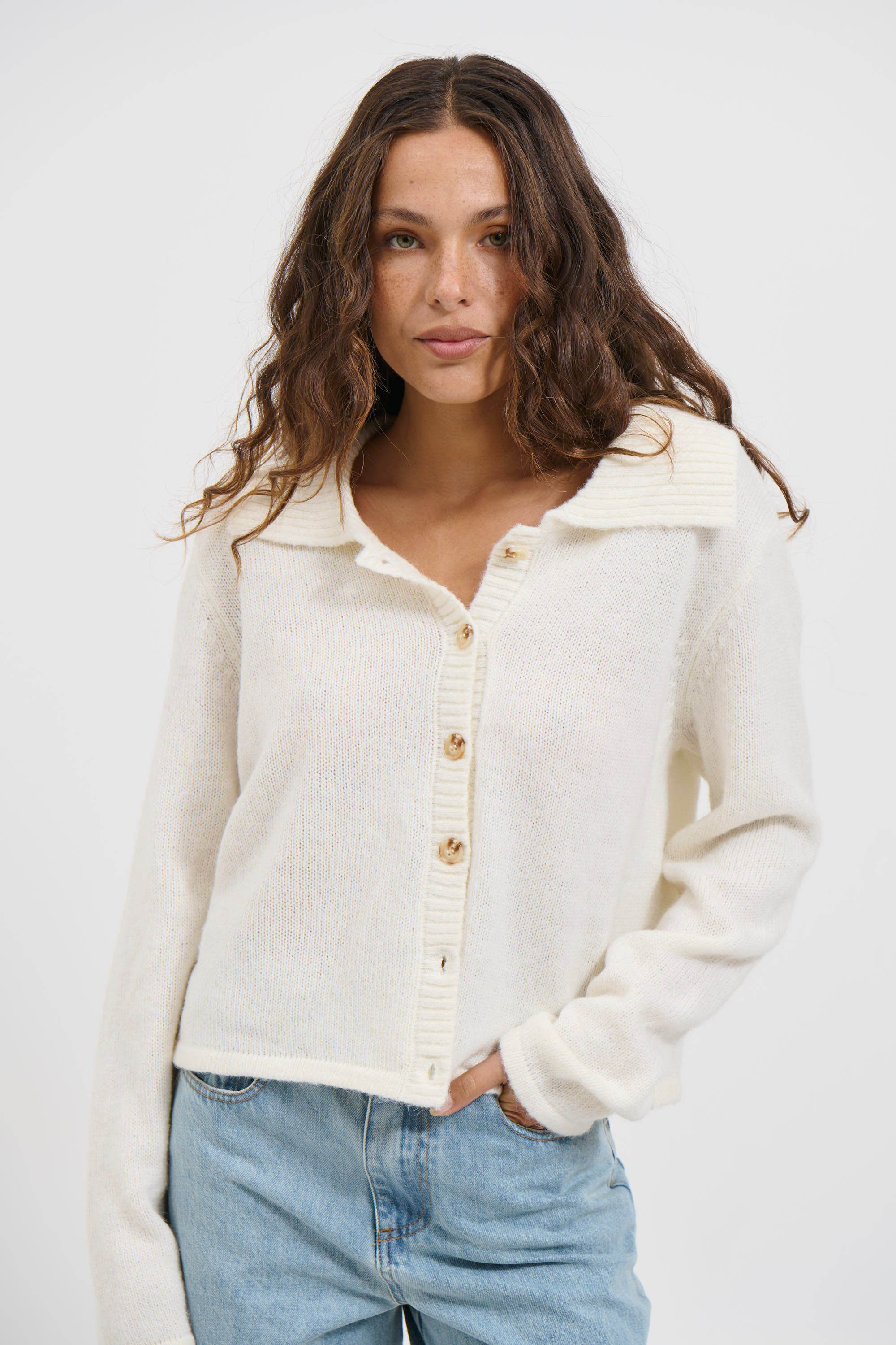 Natina Cardigan Milk - FINAL SALE