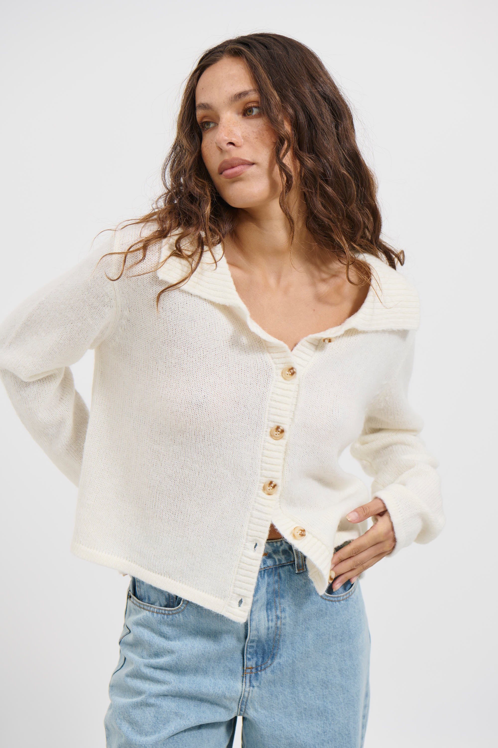 Natina Cardigan Milk - FINAL SALE