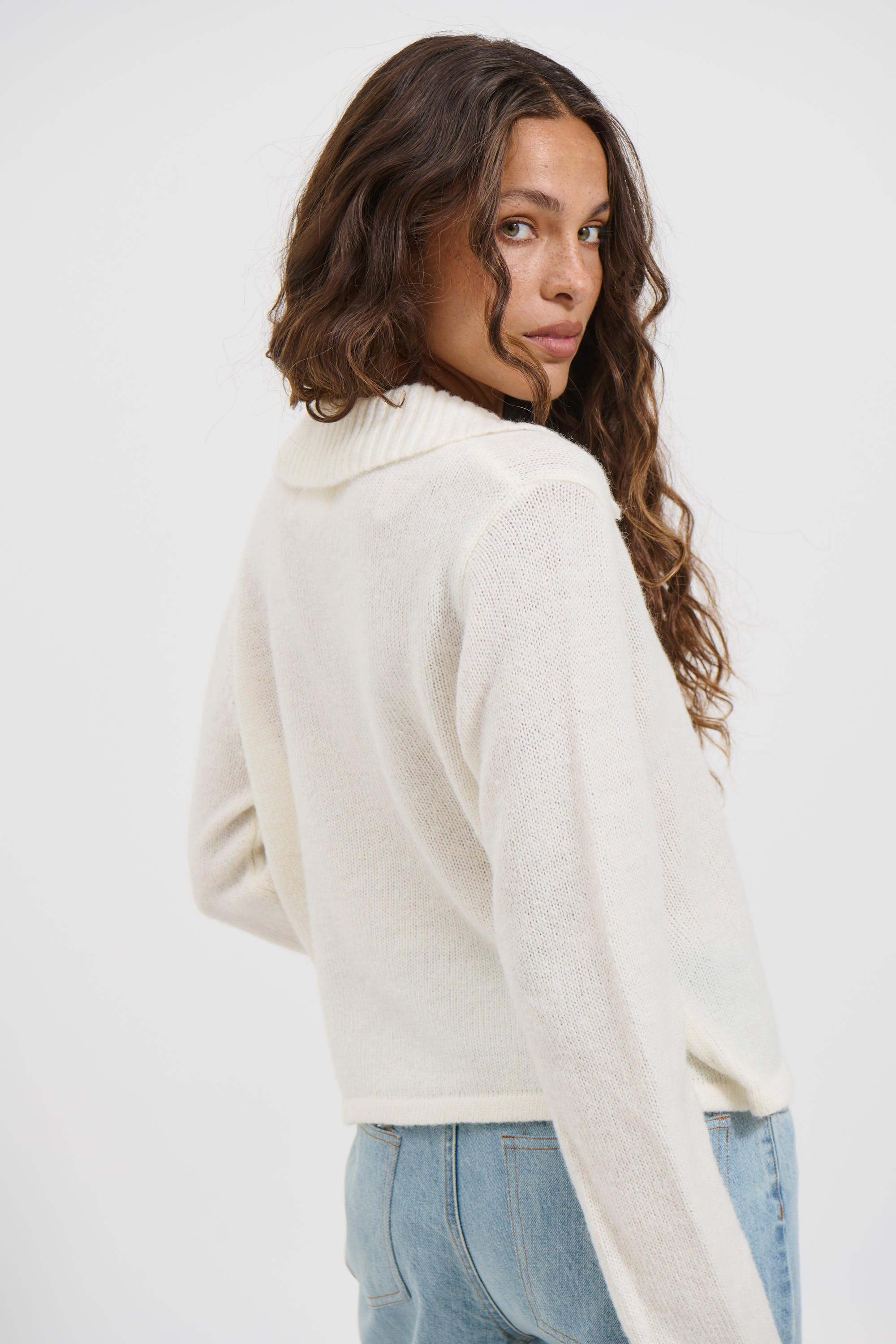 Natina Cardigan Milk - FINAL SALE