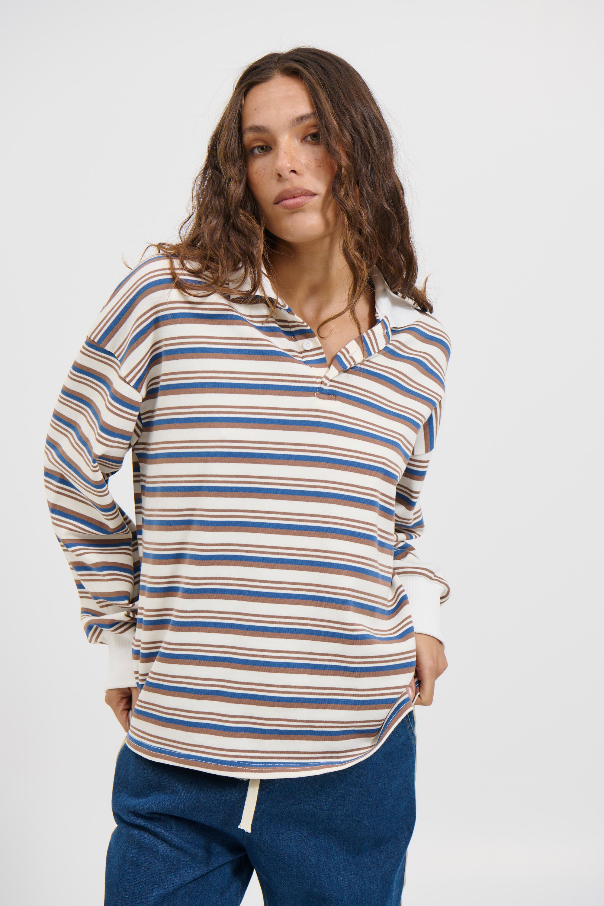 Jodie Rugby Top Mocha