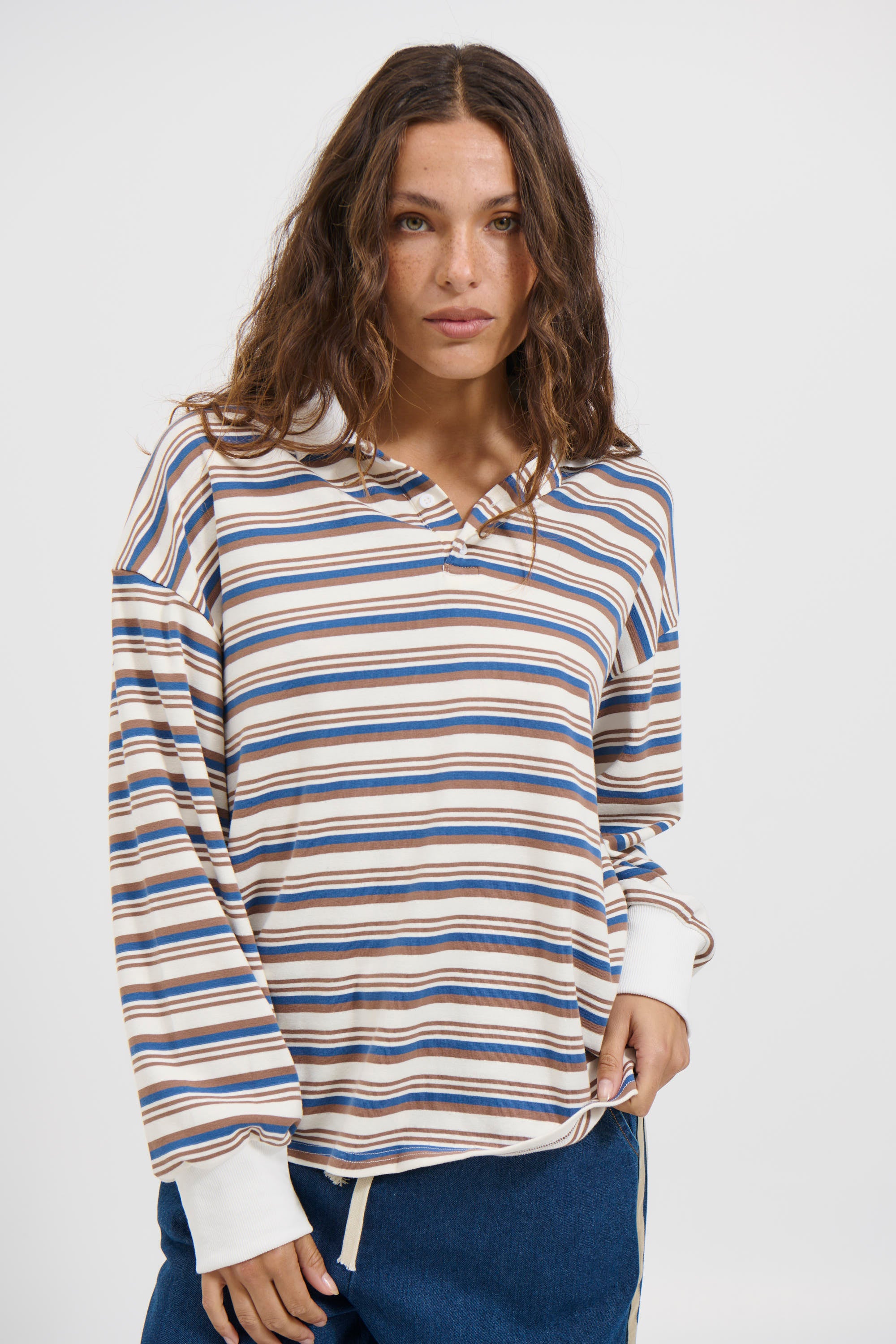 Jodie Rugby Top Mocha