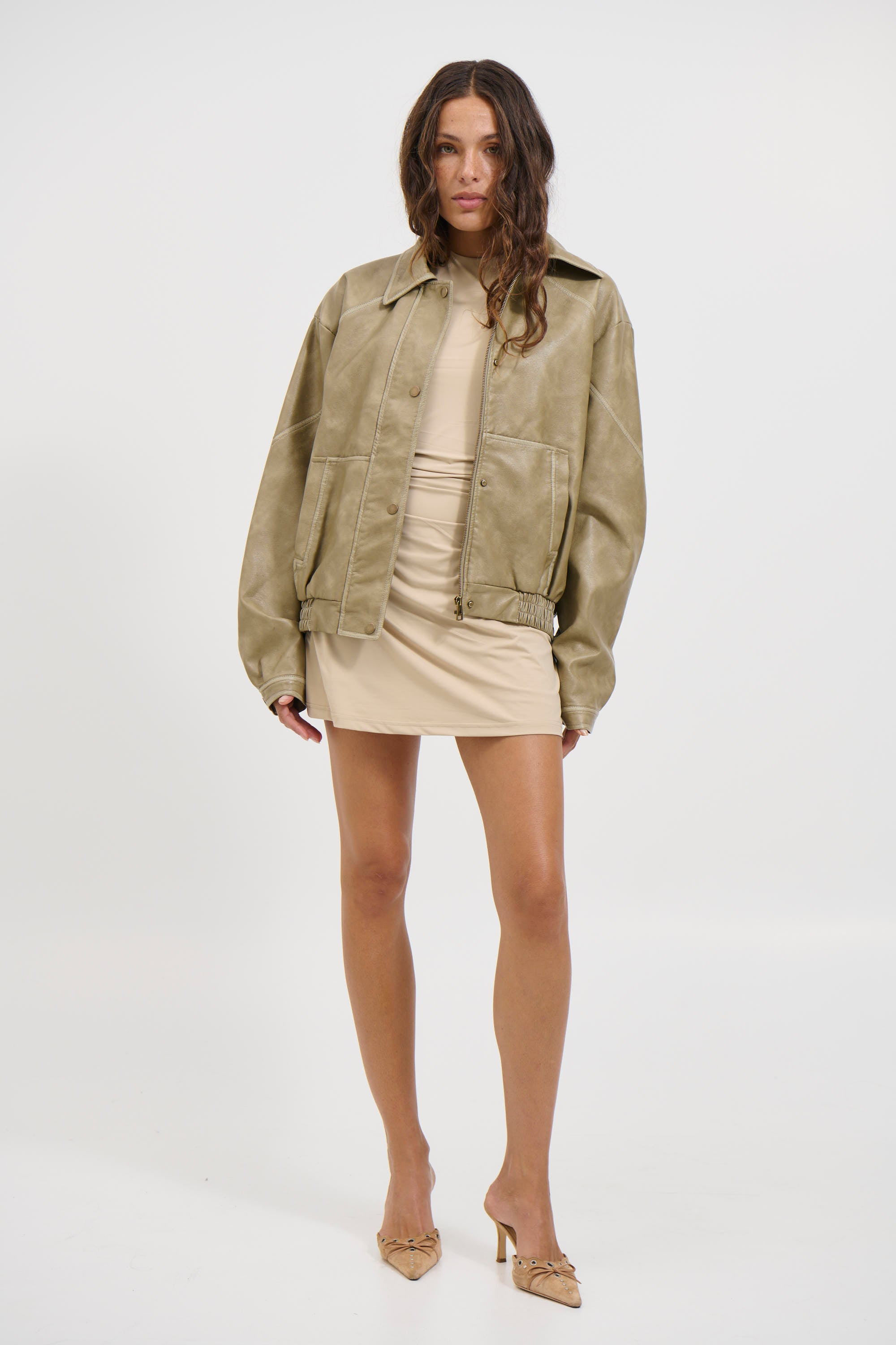 Jorja Bomber Jacket Natural