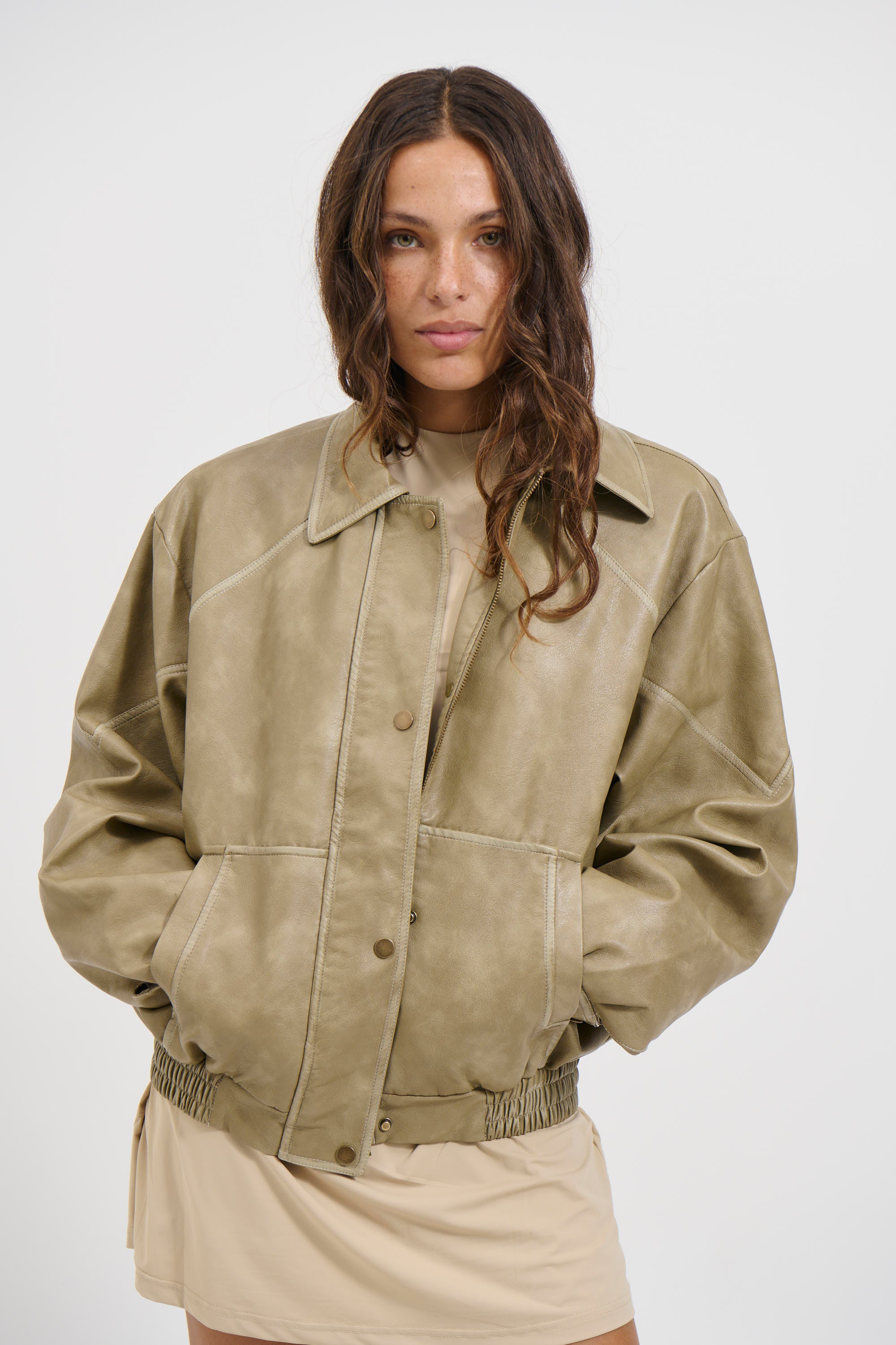 Jorja Bomber Jacket Natural