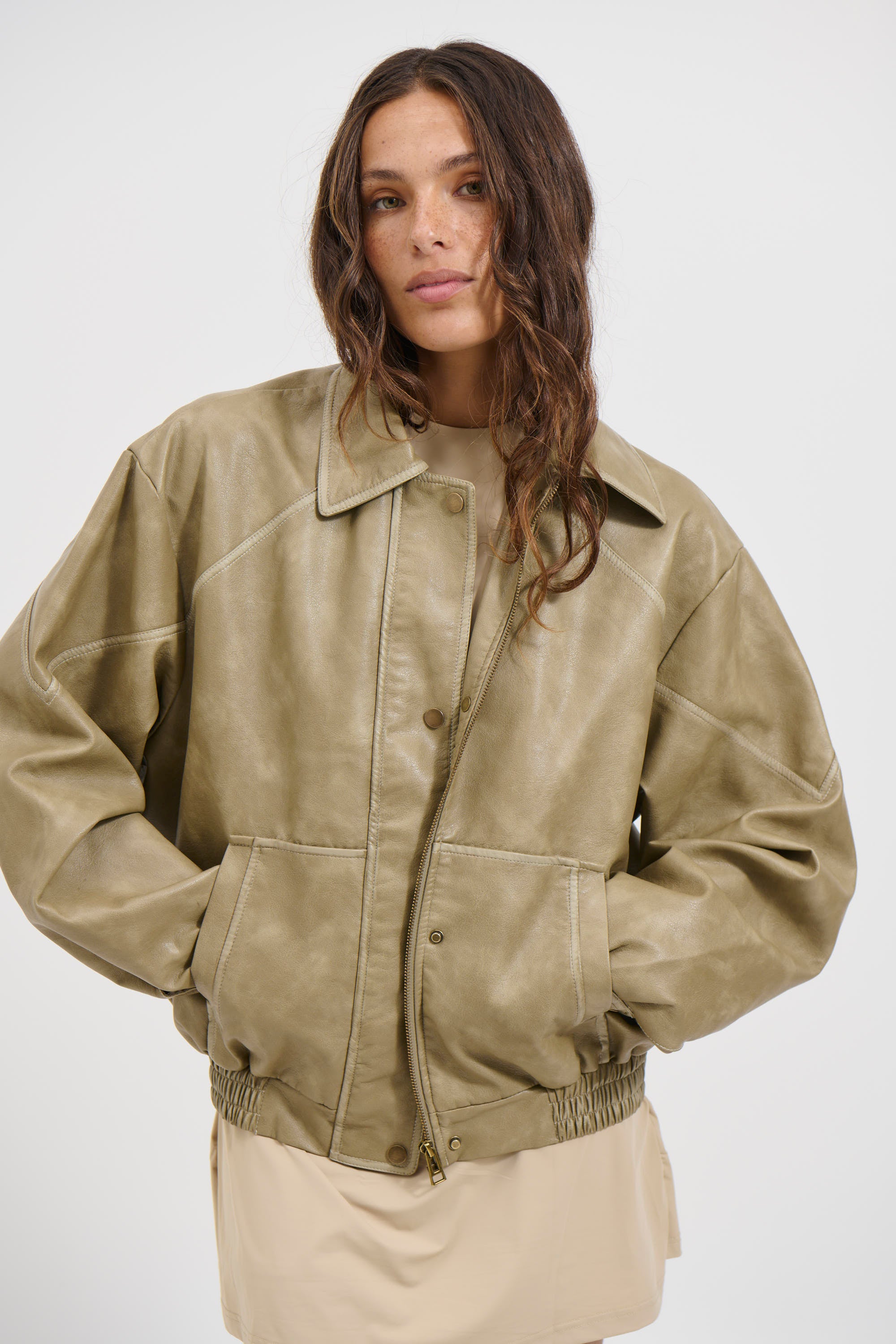 Jorja Bomber Jacket Natural