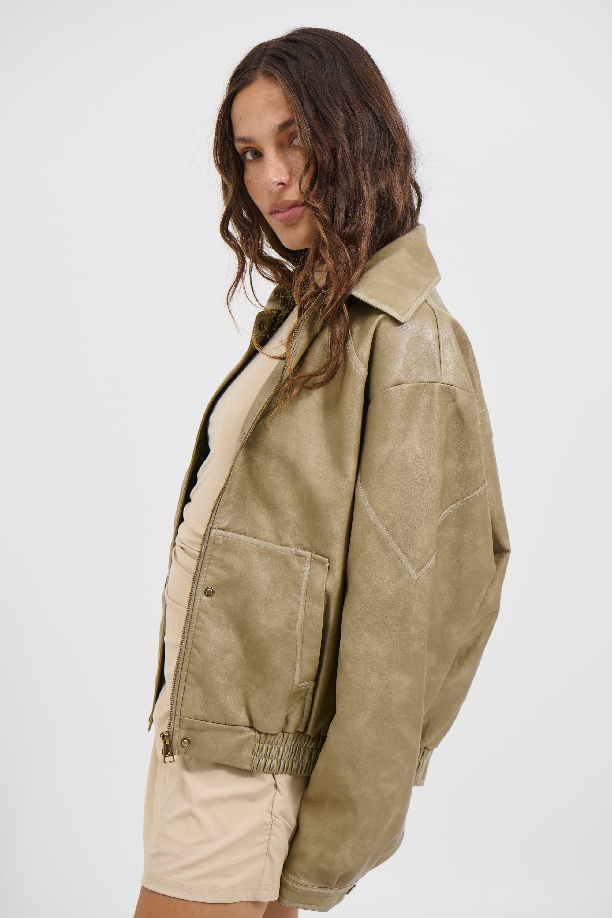 Jorja Bomber Jacket Natural