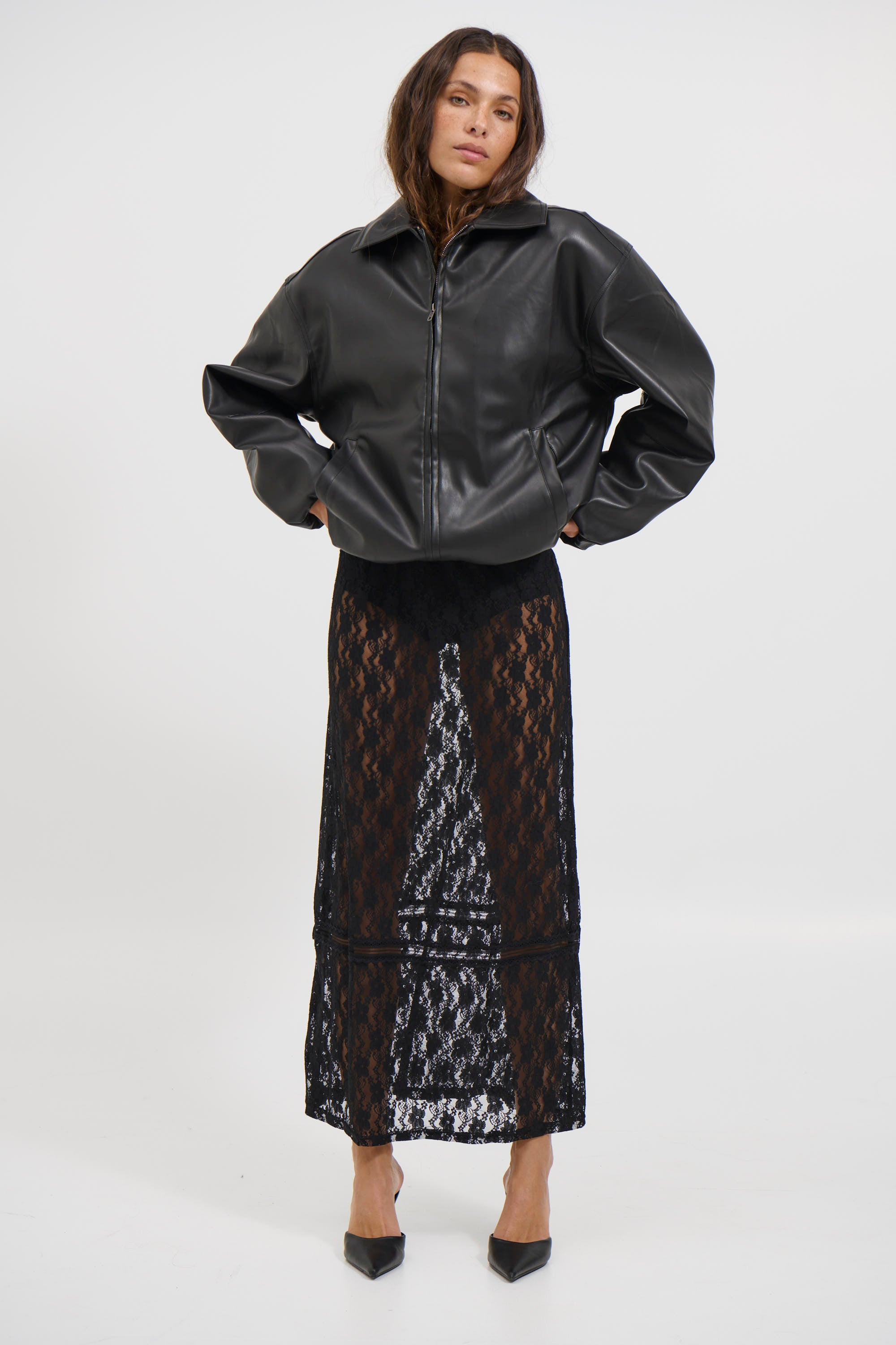 Unisex NTH Coated Bomber Jacket Black