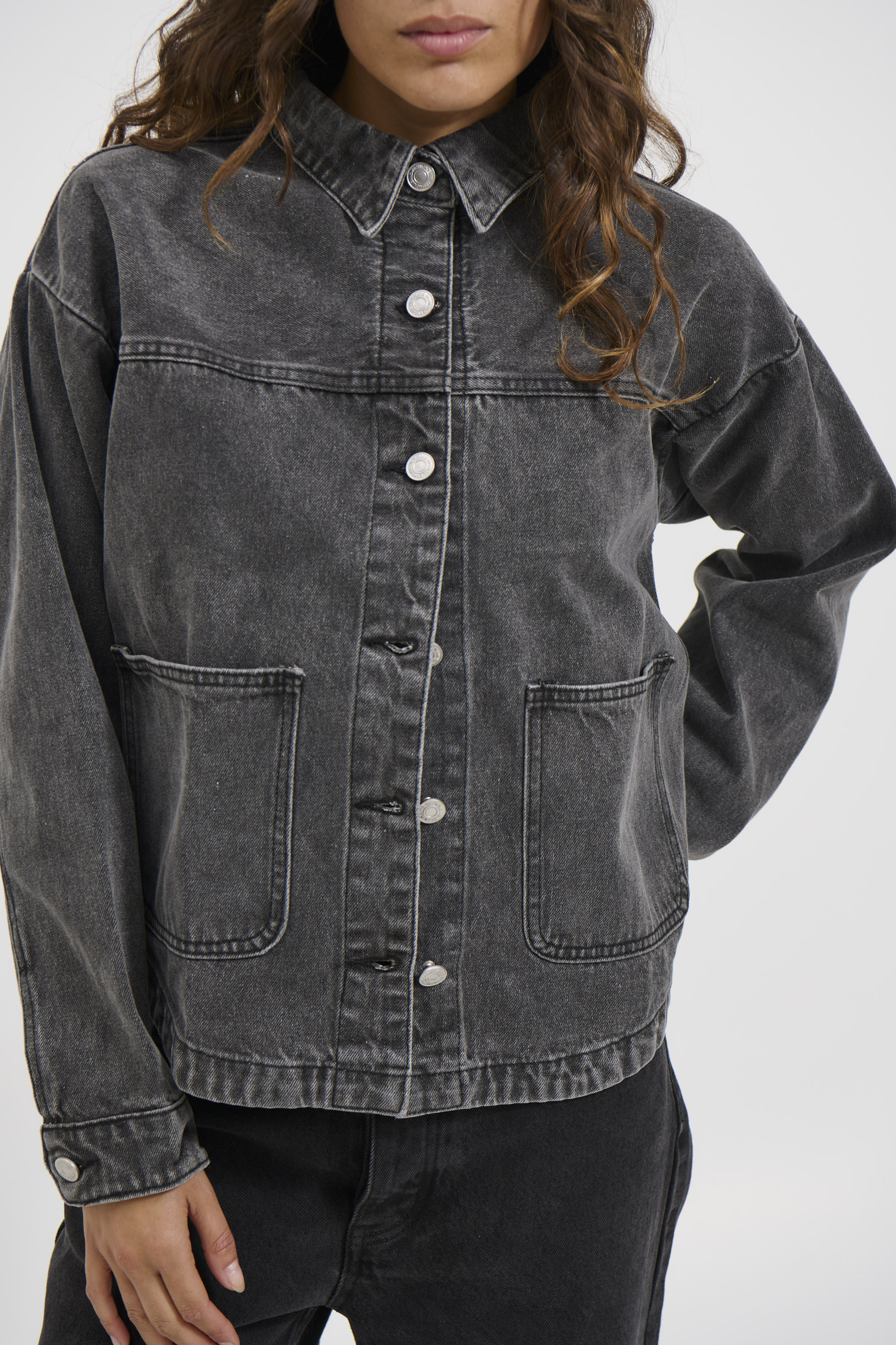 Ashton Denim Jacket Washed Black - FINAL SALE