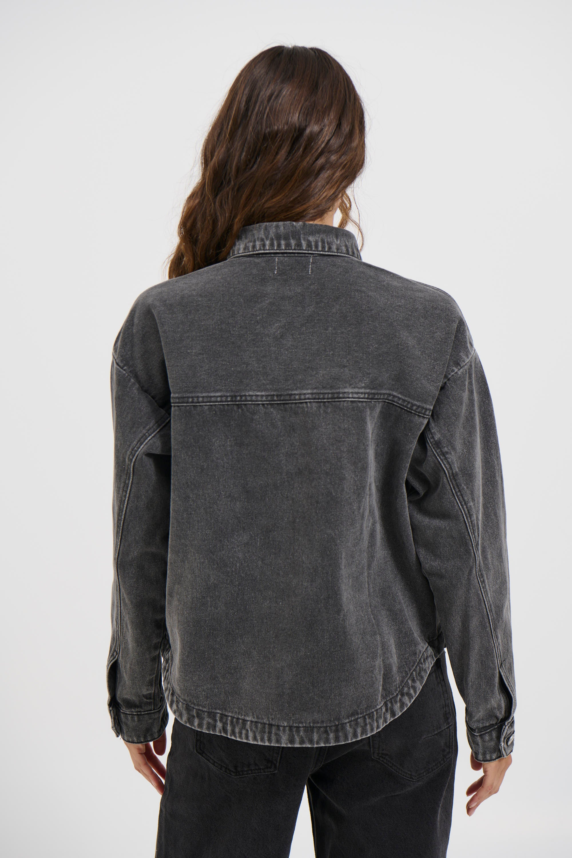 Ashton Denim Jacket Washed Black - FINAL SALE