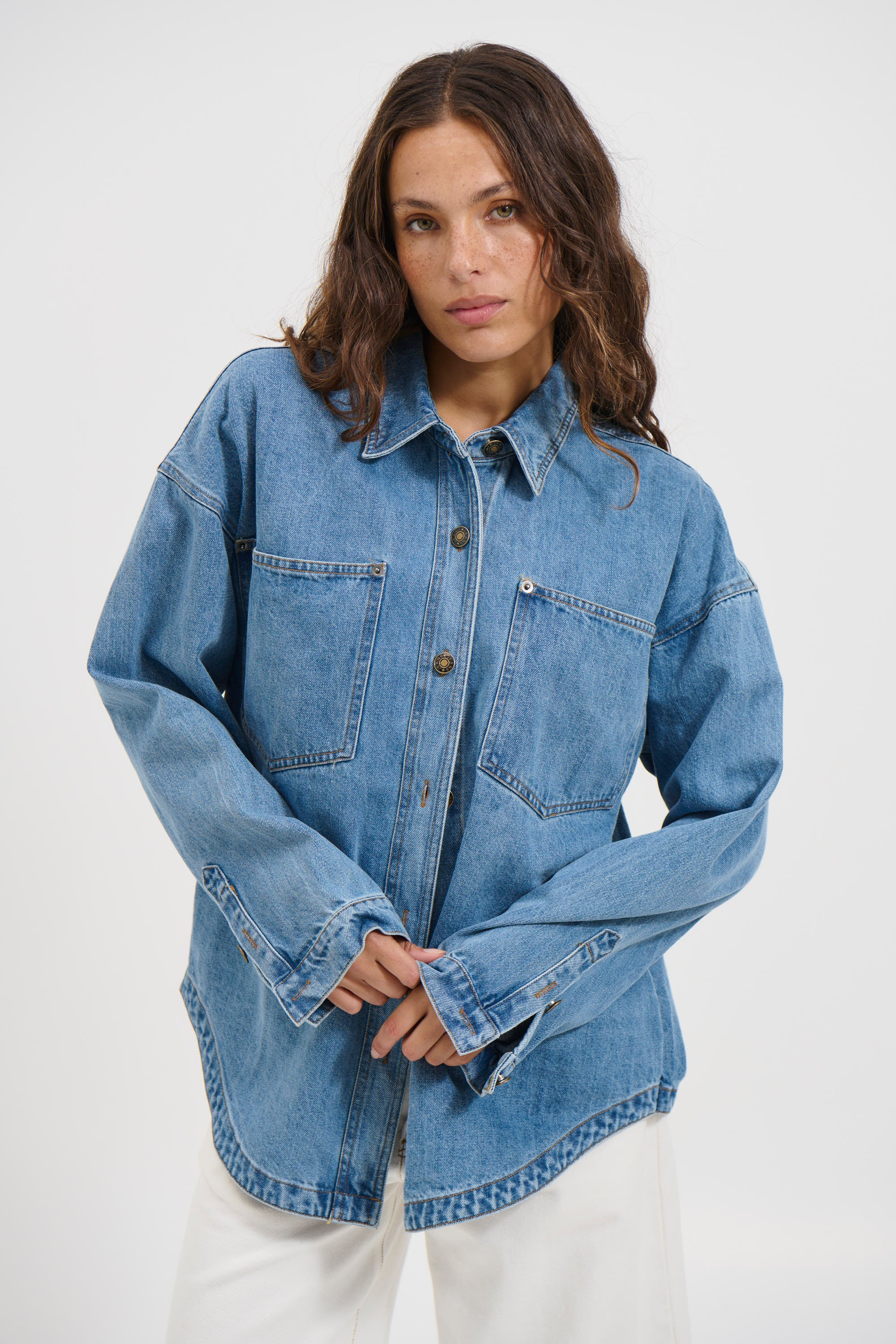 Marcy Shacket Blue