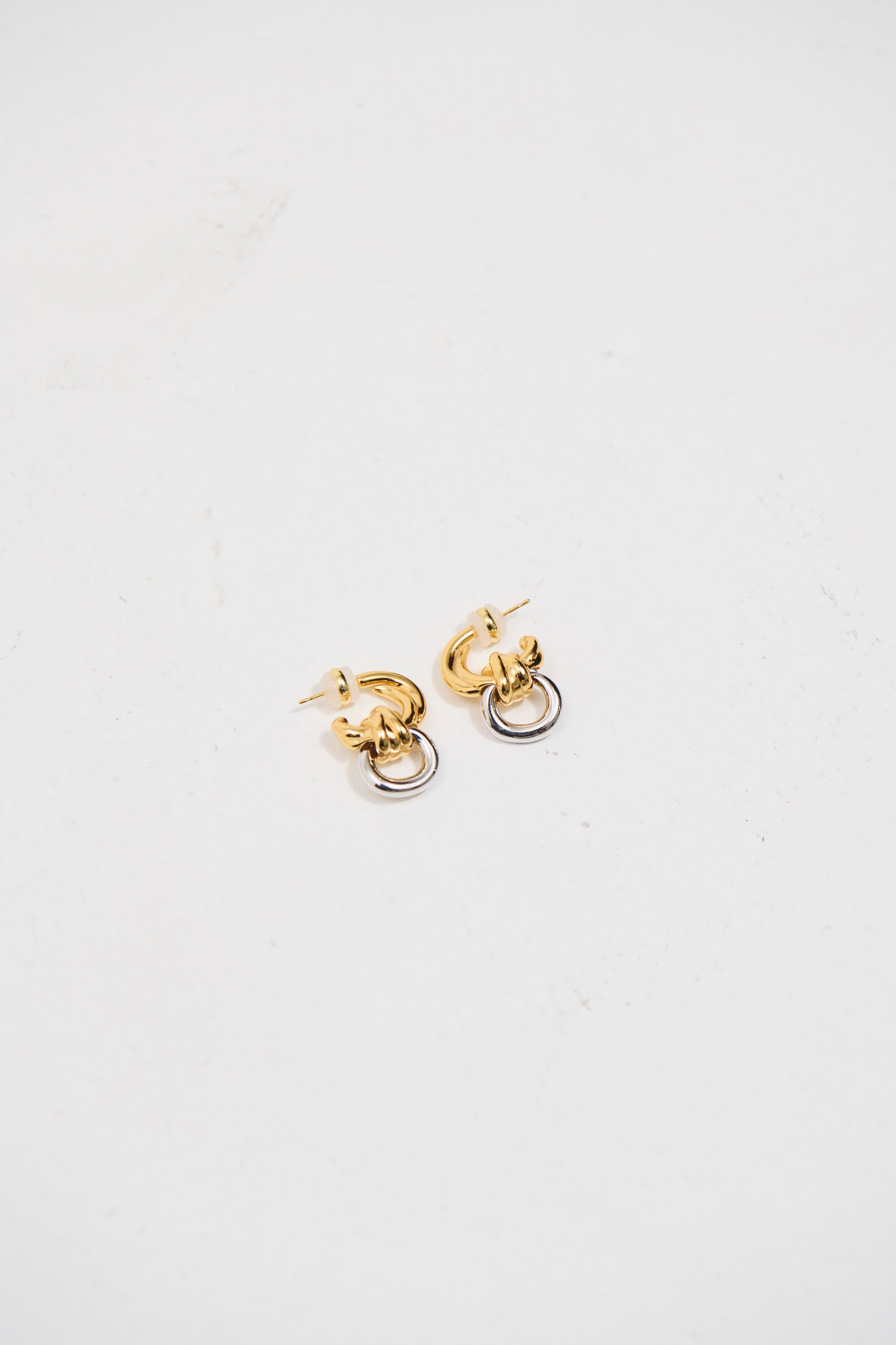 Delica Knotted Earring Mixed Metals