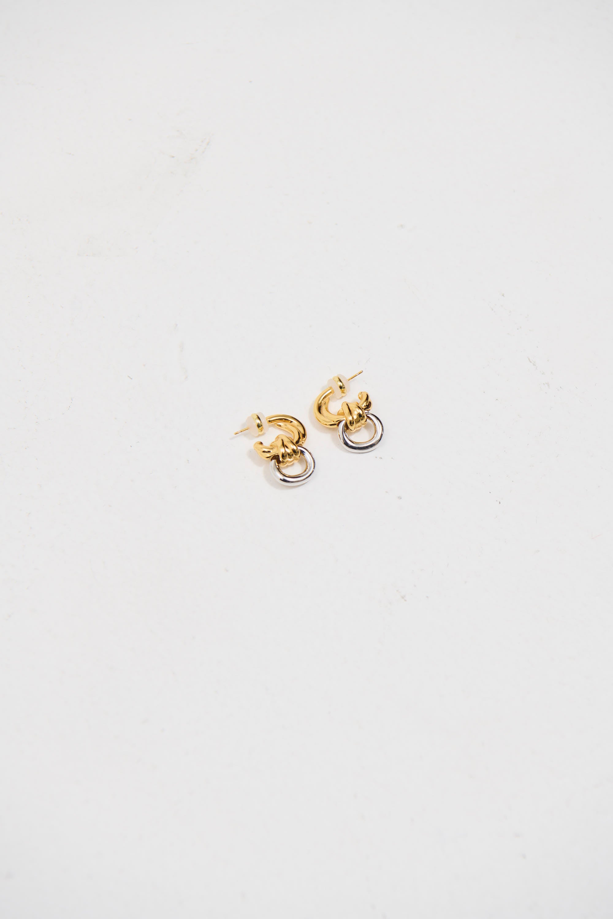 Delica Knotted Earring Mixed Metals