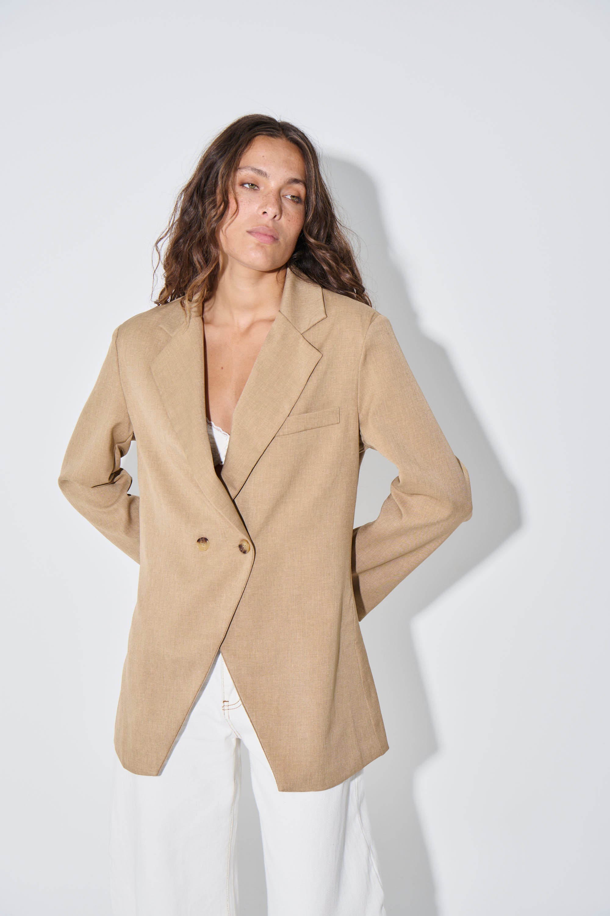Sophia Blazer Tan