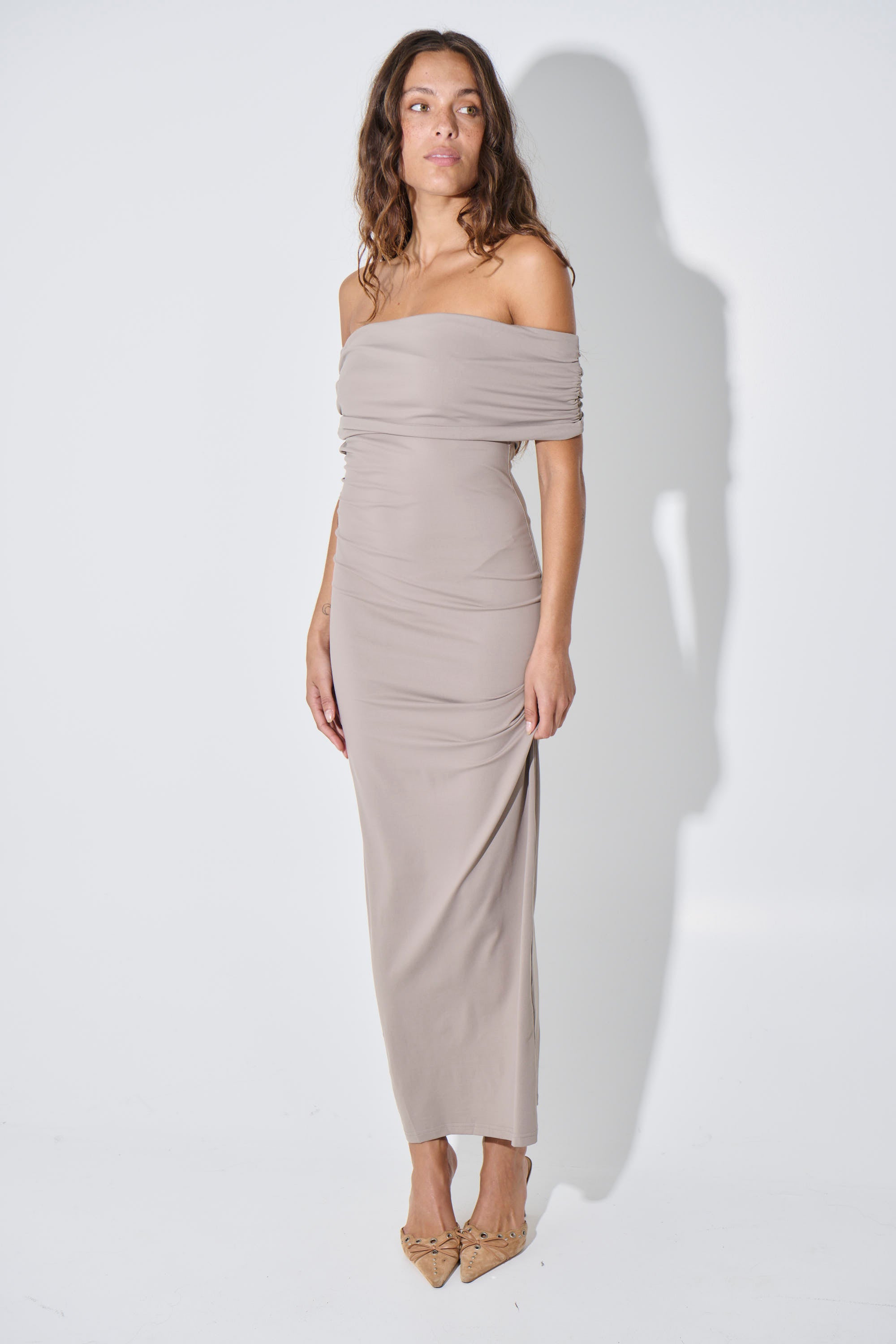Amalia Maxi Dress Mushroom