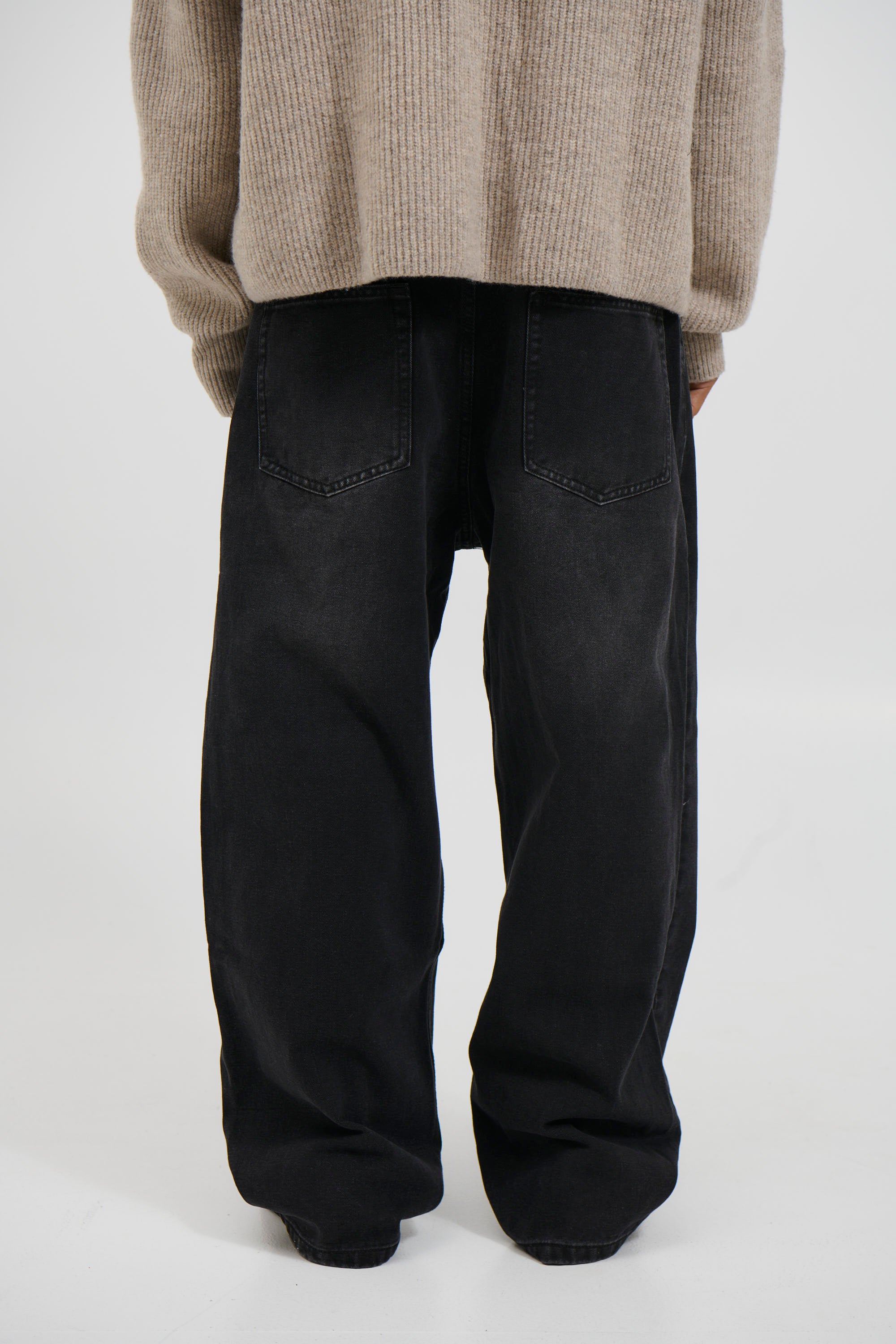 Newtown Baggy Denim Washed Black