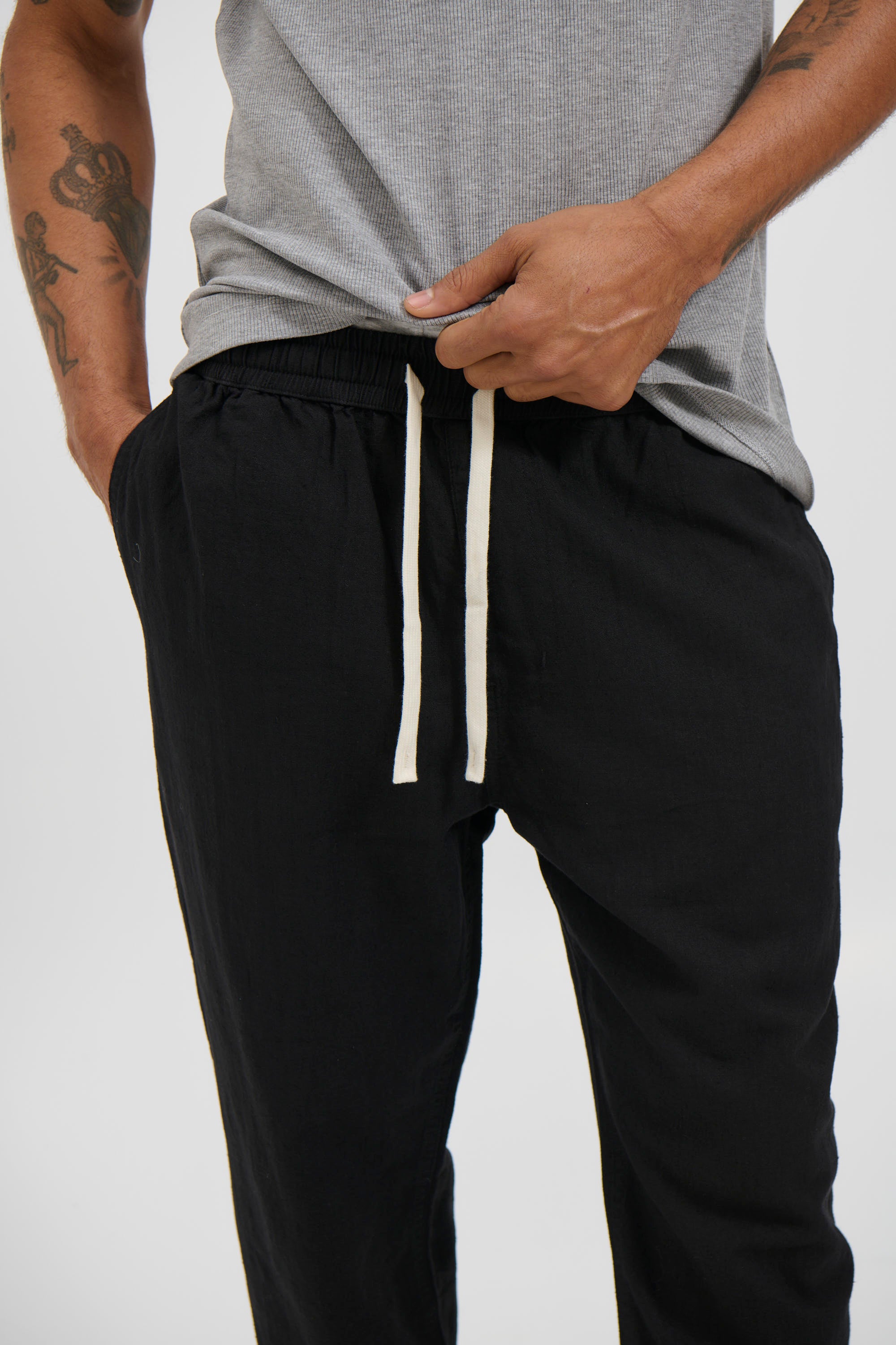 NTH Linen Pant Black