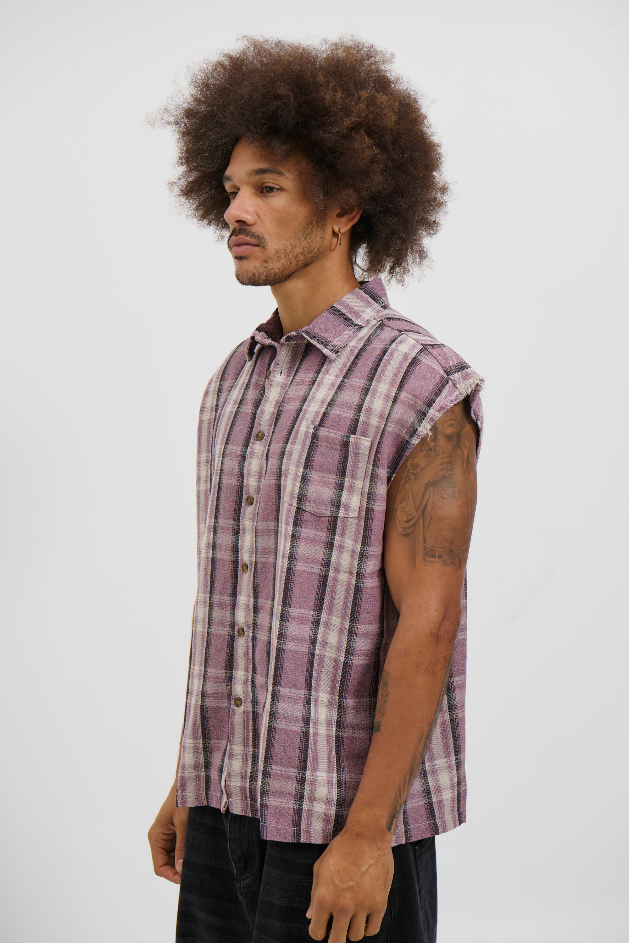 Brooklyn Check Cutoff Lilac