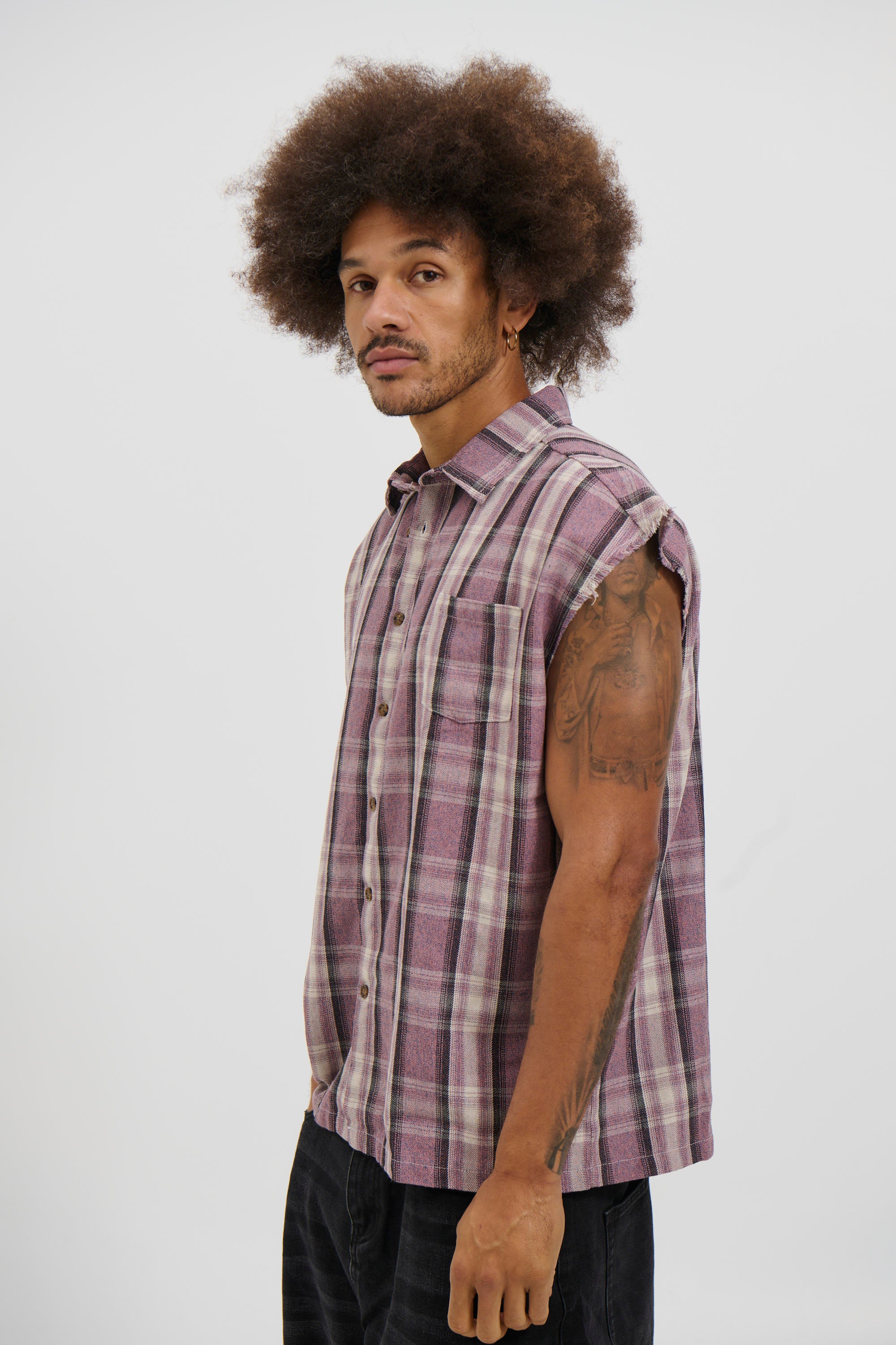 Brooklyn Check Cutoff Lilac