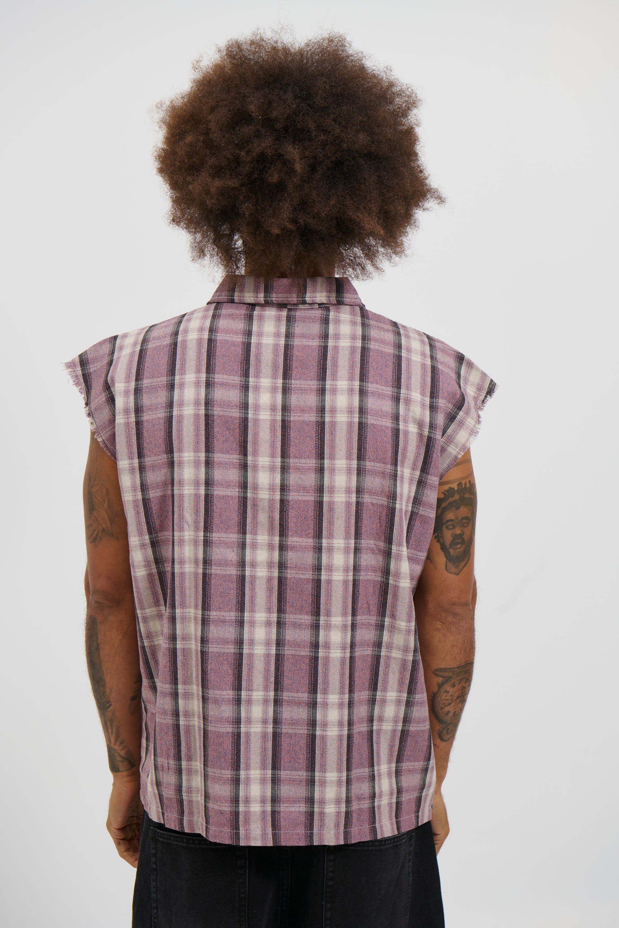 Brooklyn Check Cutoff Lilac
