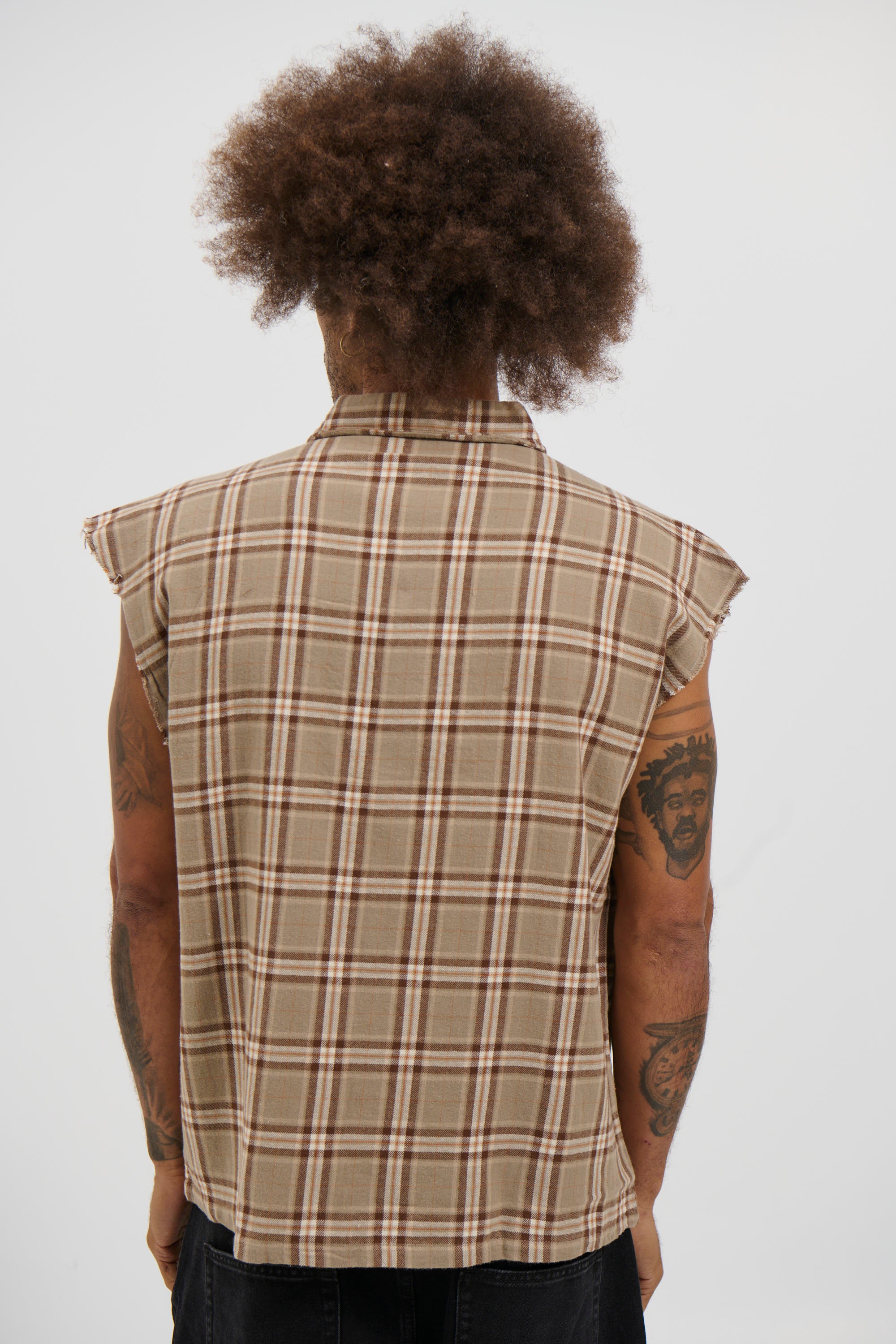 Brooklyn Check Cutoff Light Brown