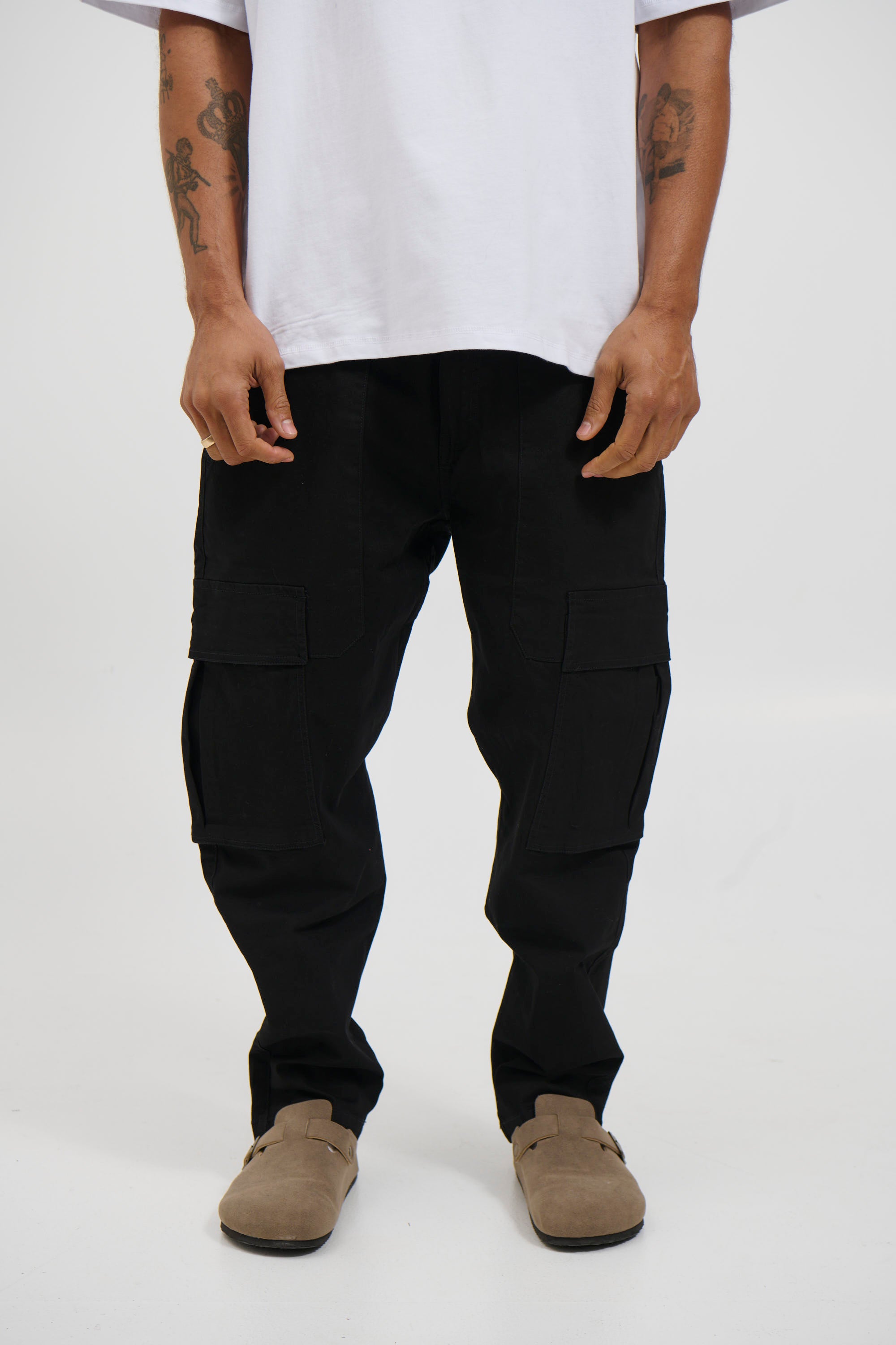 Damien Drop Cargo Pant Black