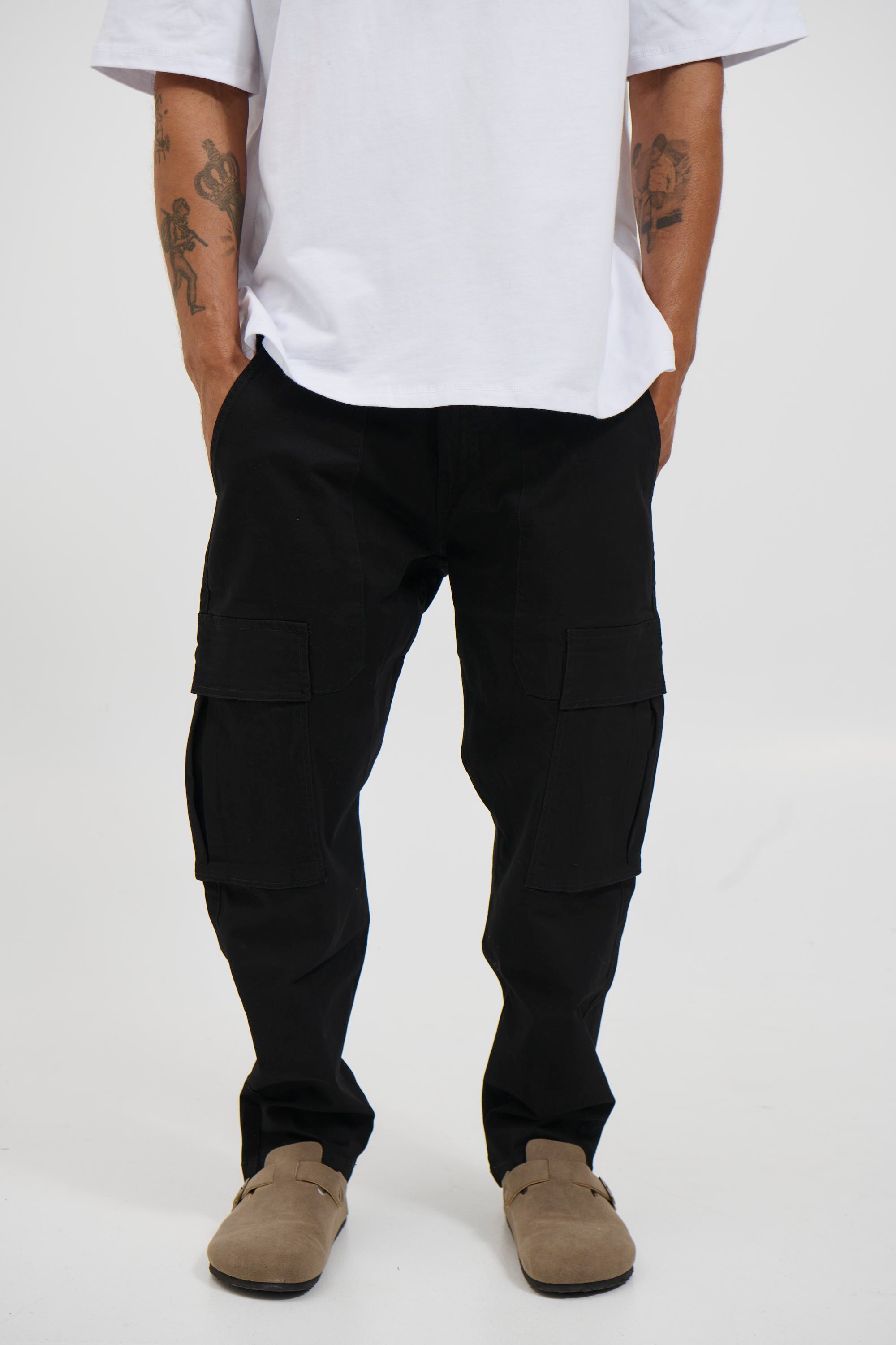 Damien Drop Cargo Pant Black