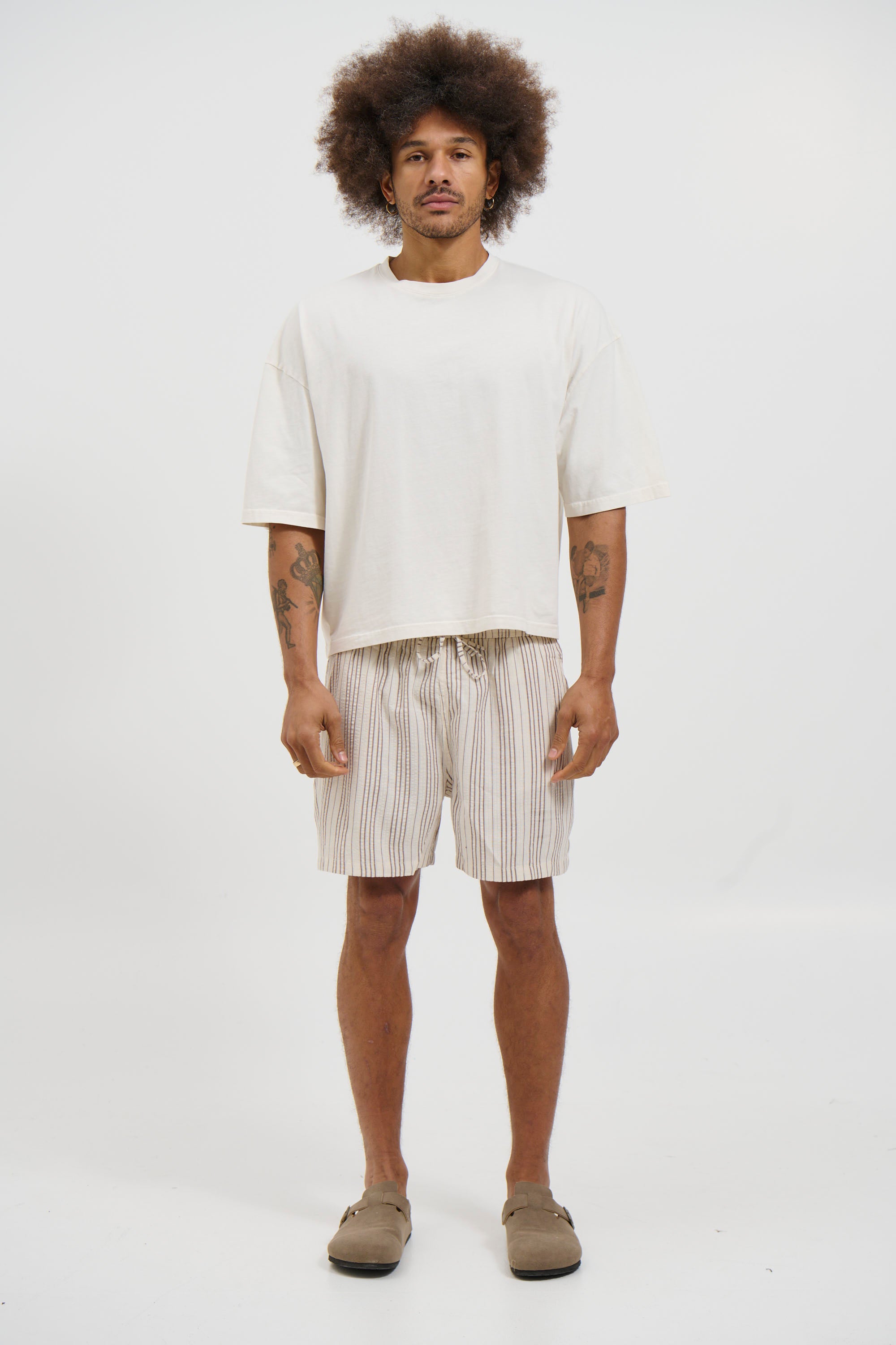 Mitchell Short Choc Stripe