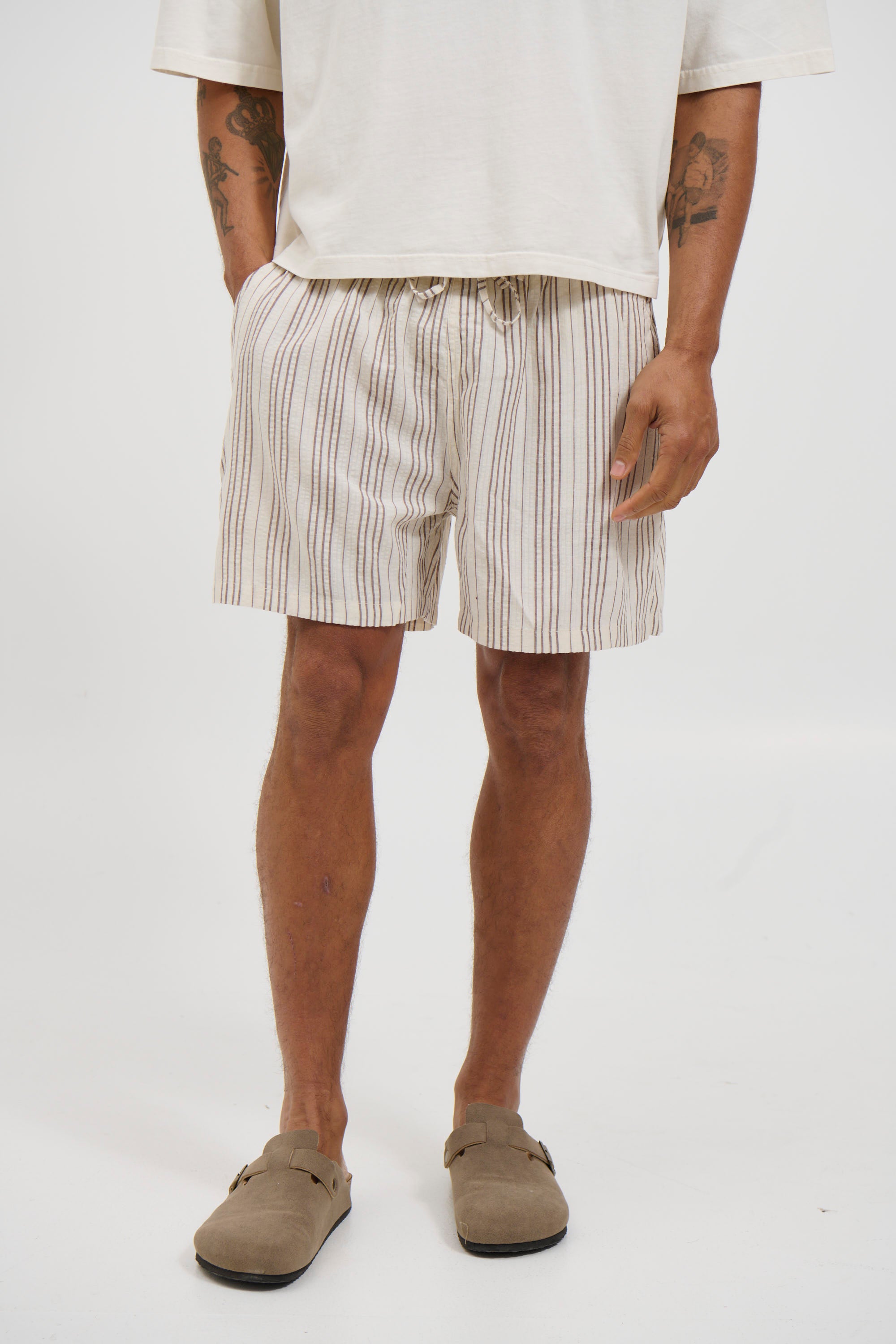 Mitchell Short Choc Stripe