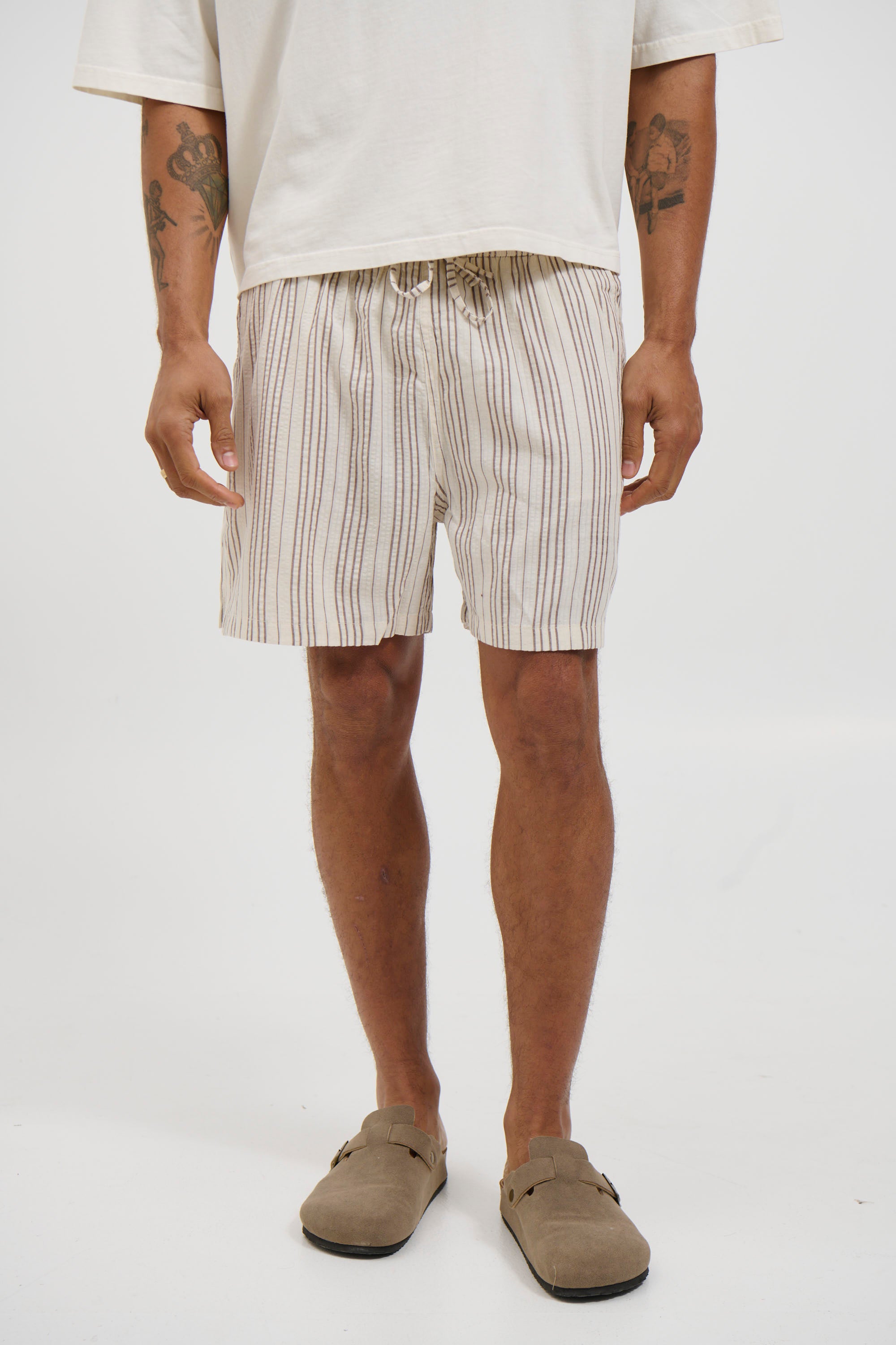 Mitchell Short Choc Stripe