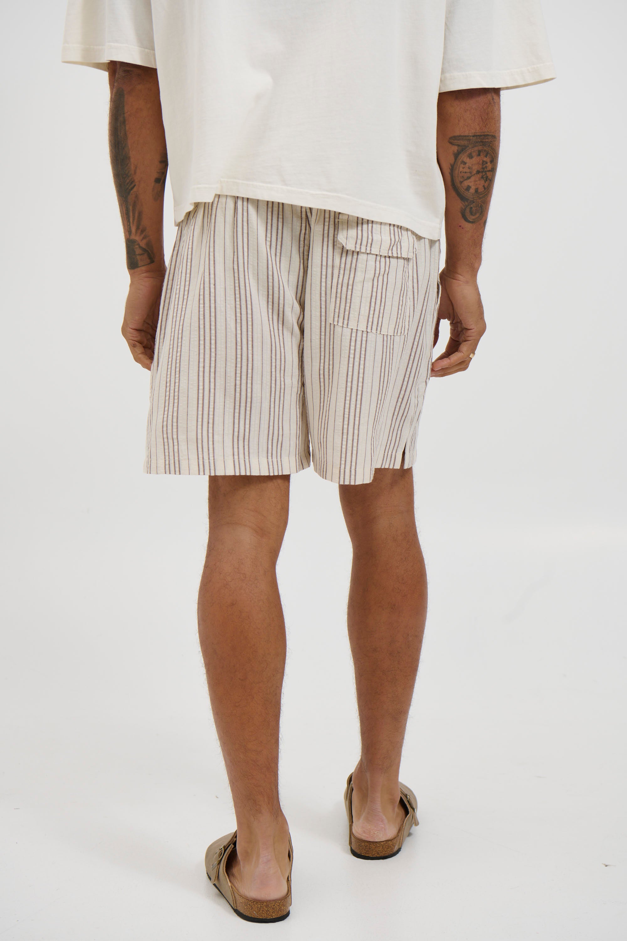Mitchell Short Choc Stripe
