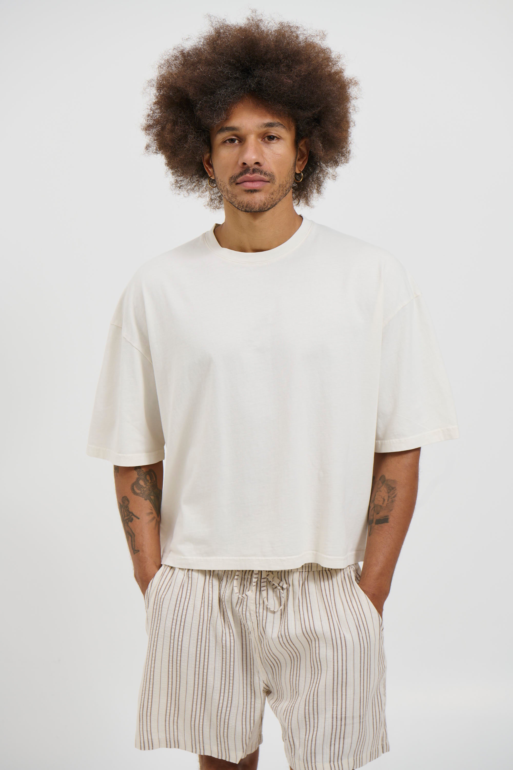NTH Crop Box Tee Ivory