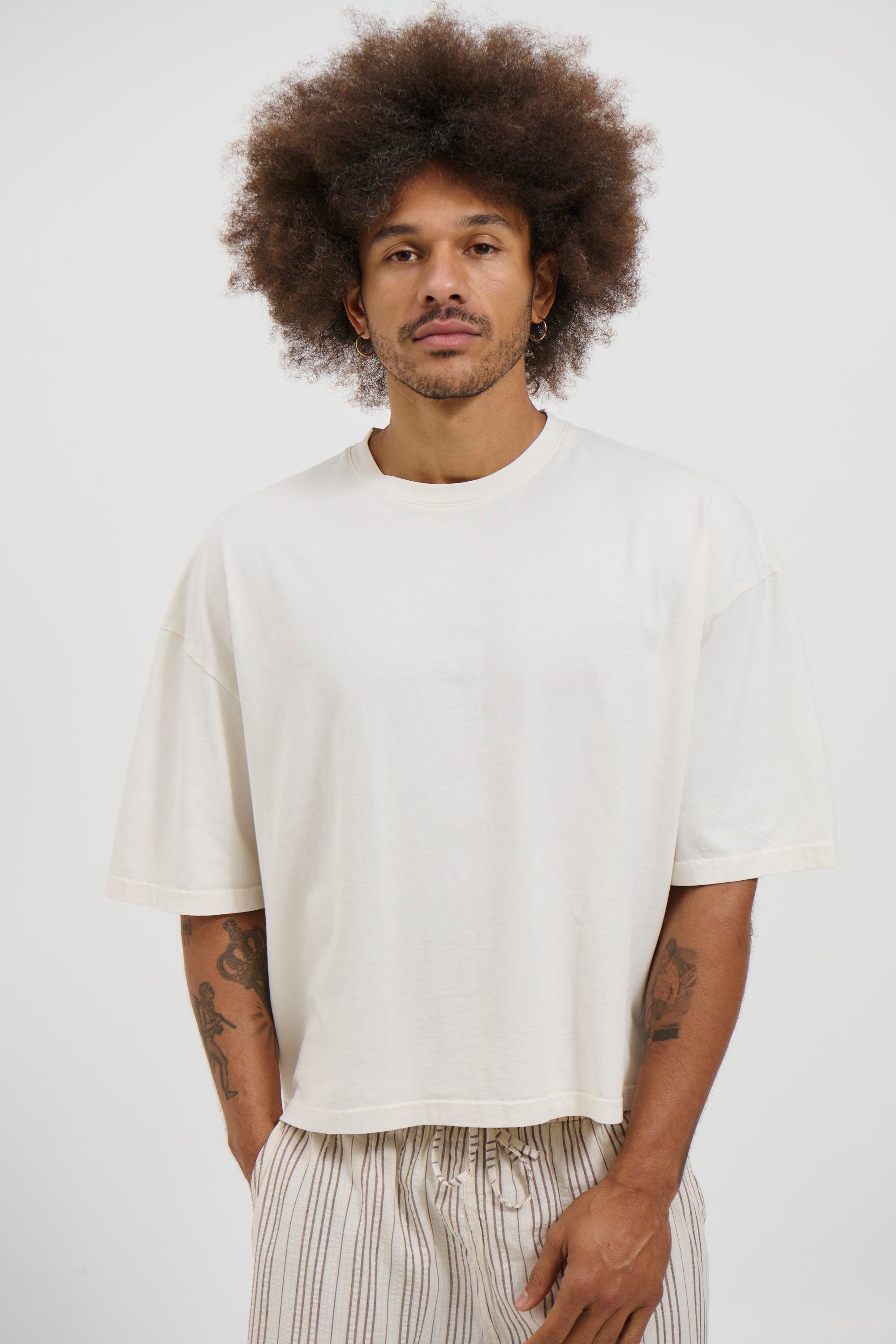 NTH Crop Box Tee Ivory