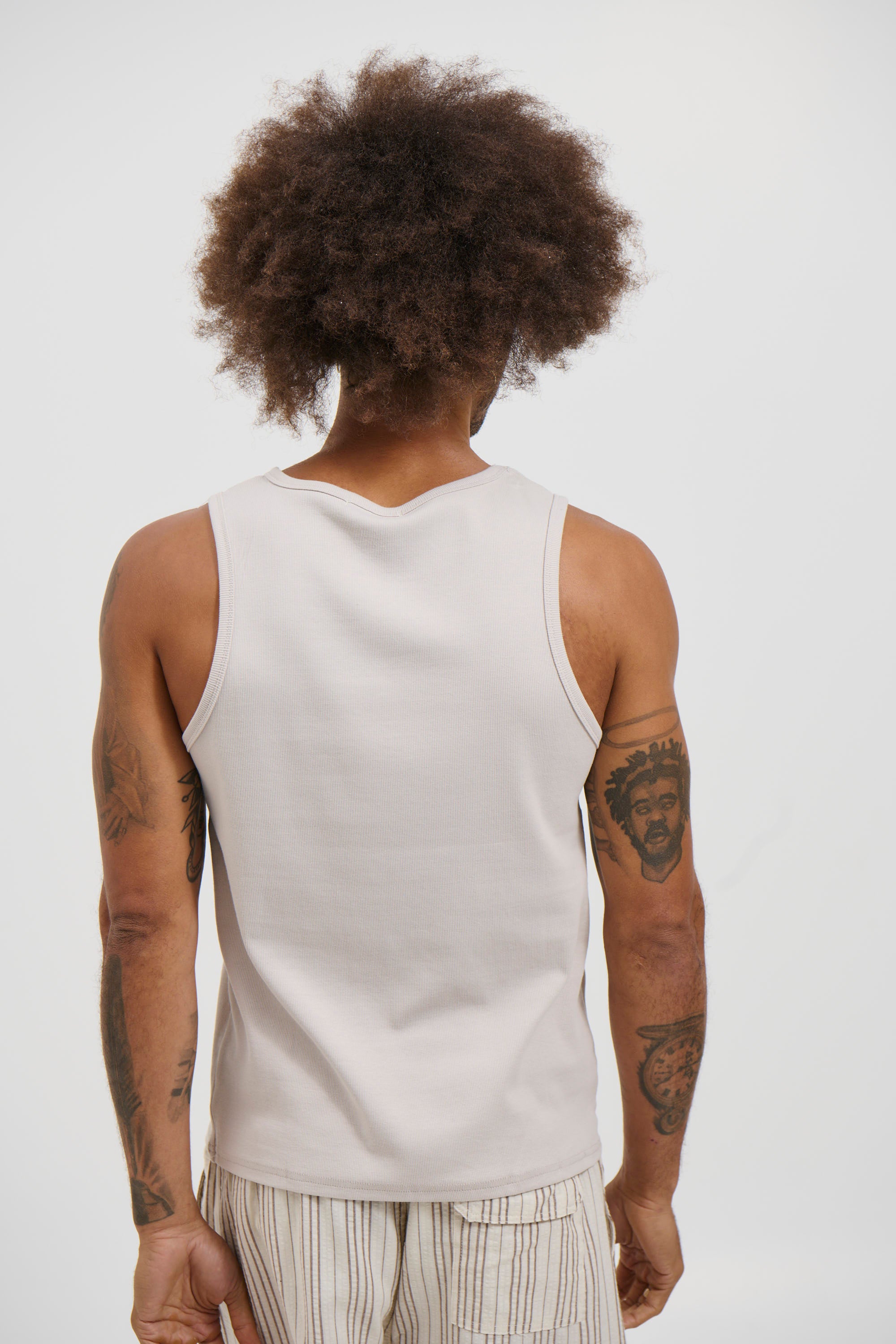 Declan Fitted Tank Beige