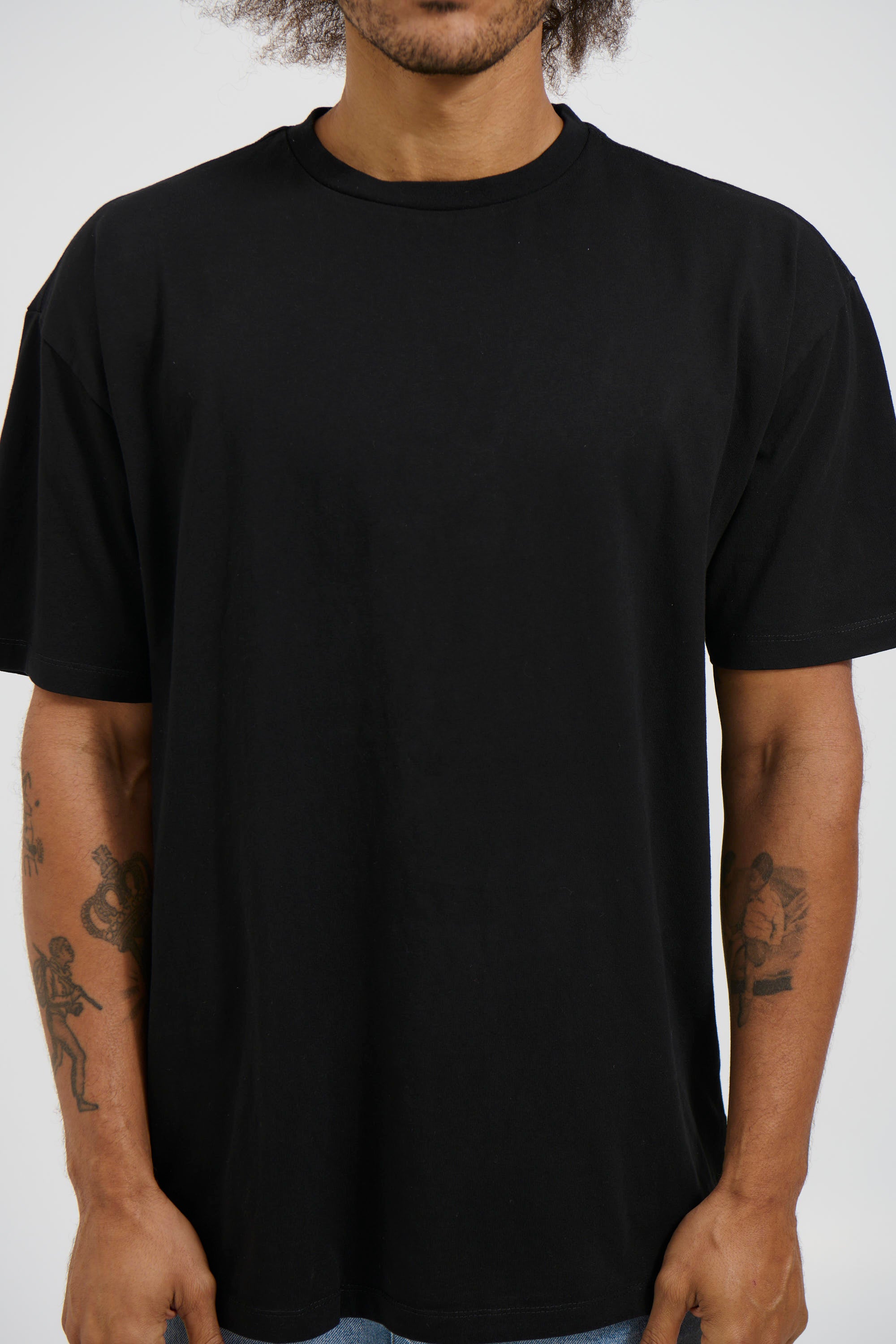 NTH Heavyweight Tee Solid Black - FINAL SALE