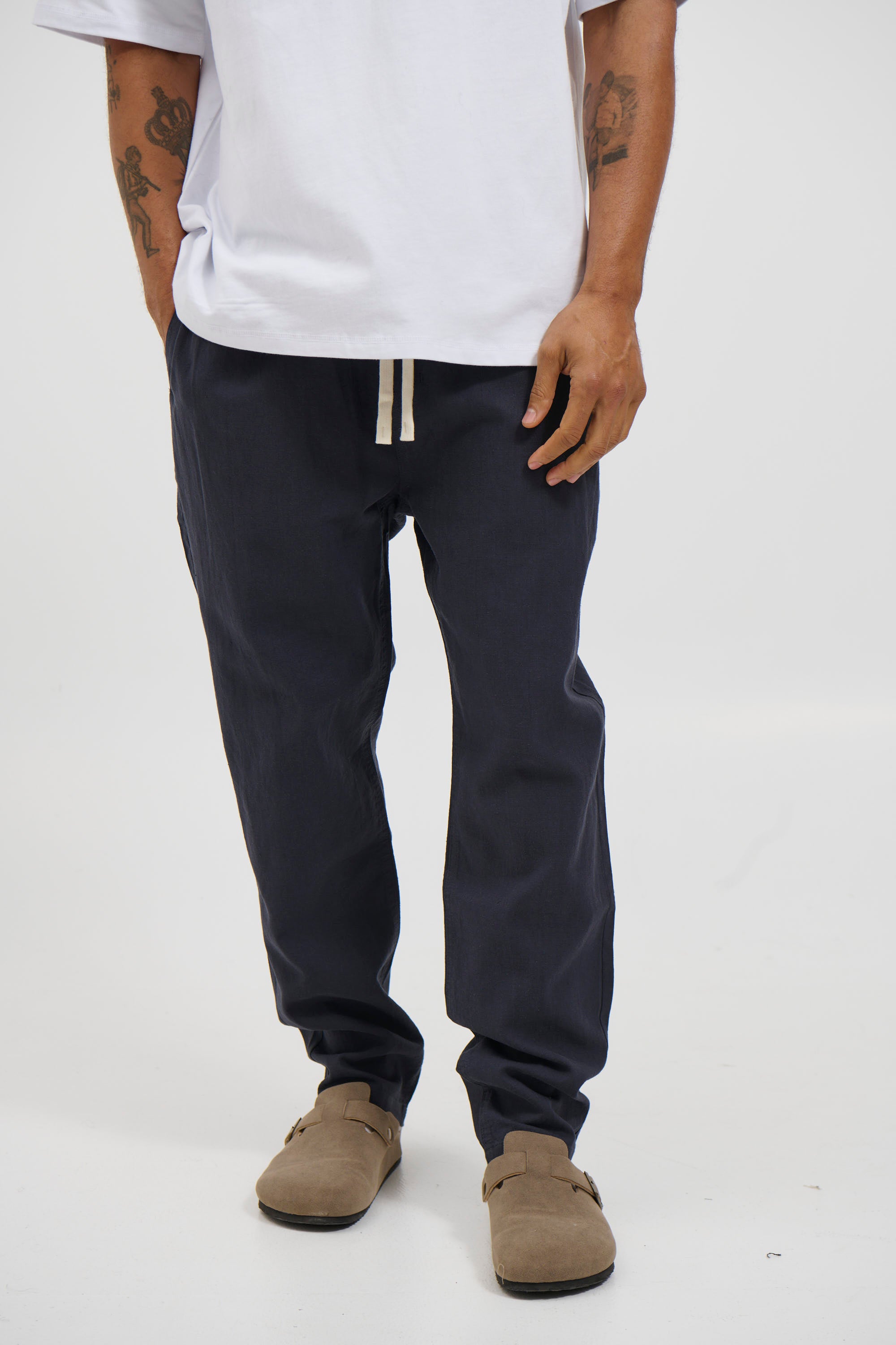 NTH Linen Pant Navy