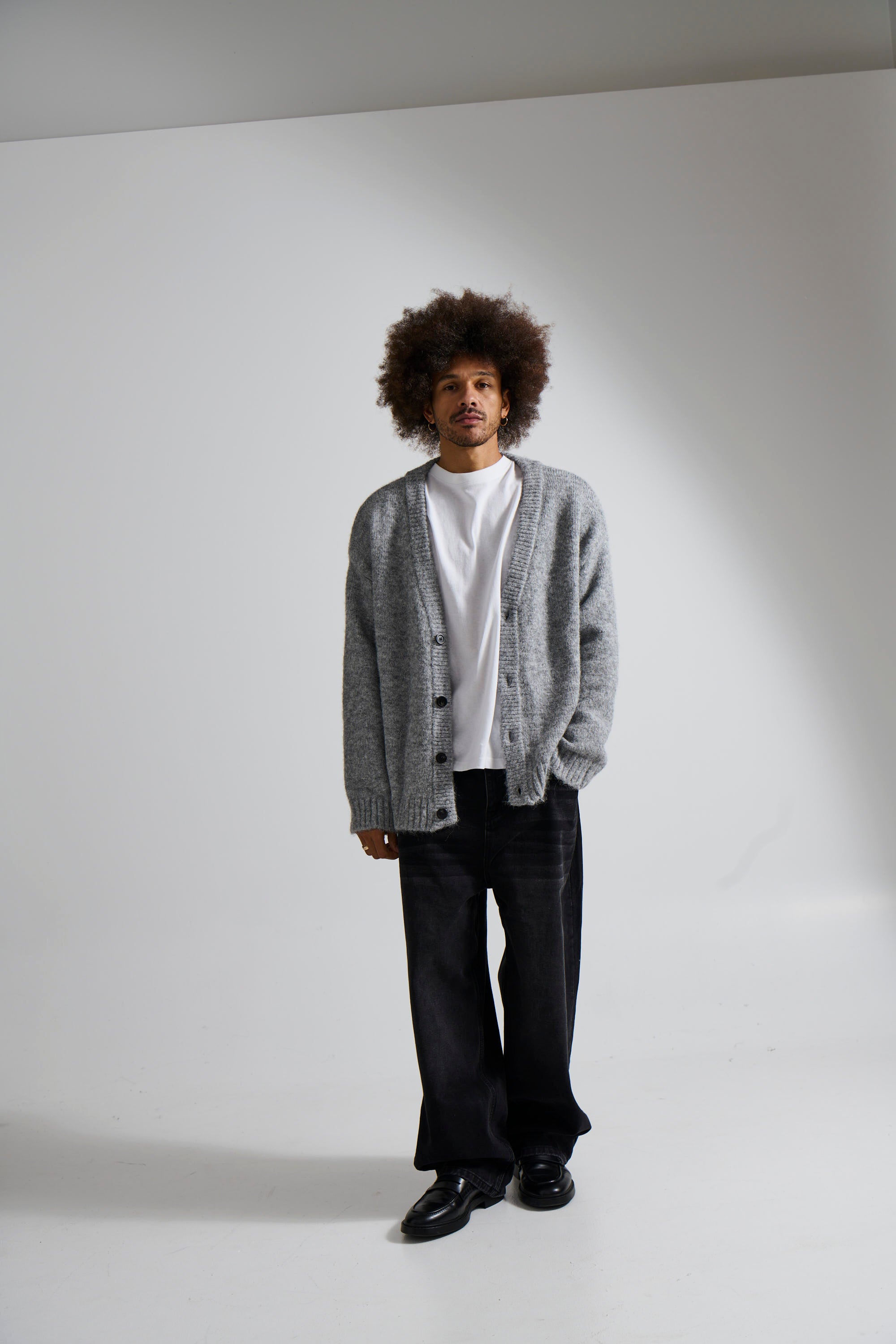 Knitted Oversize Cardigan Grey