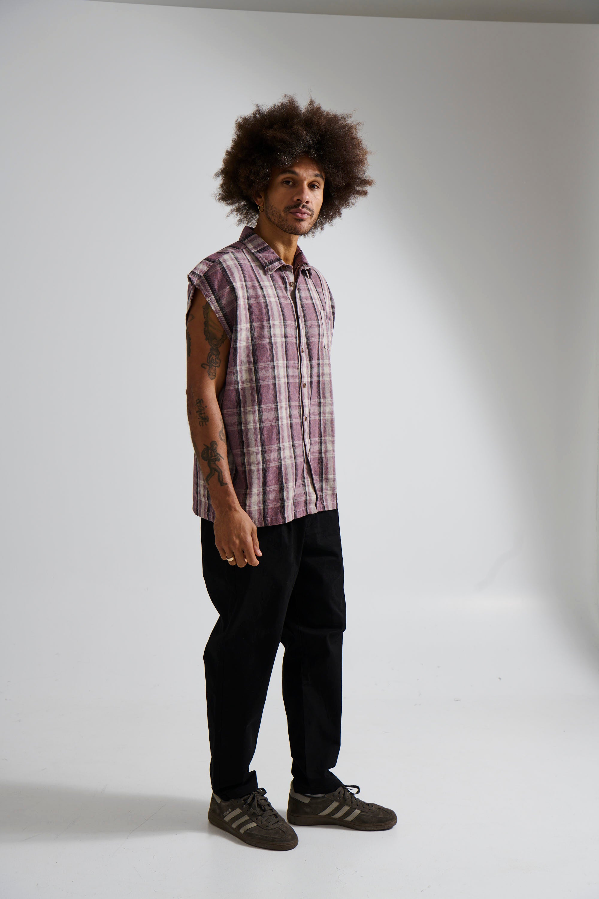 Brooklyn Check Cutoff Lilac