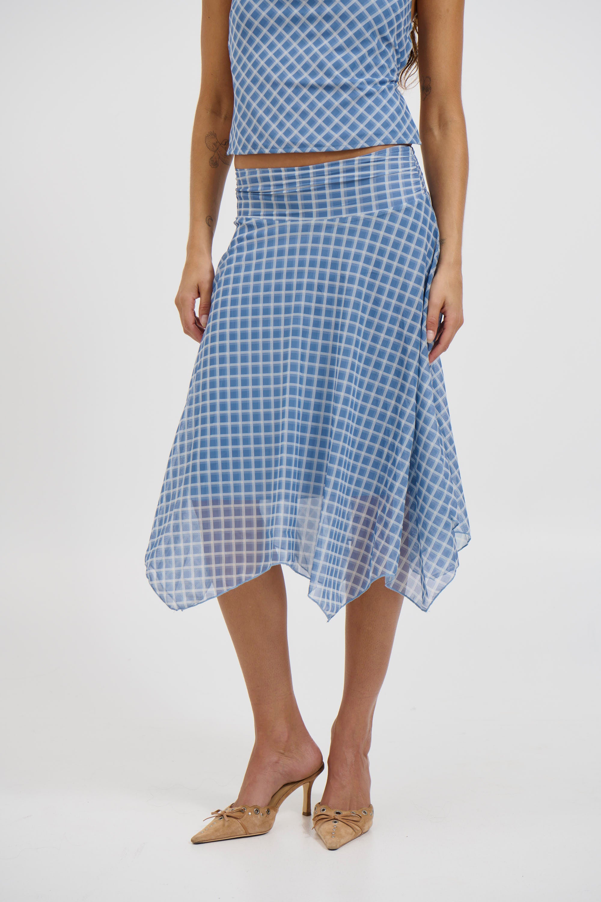 Adeline Midi Skirt Blue