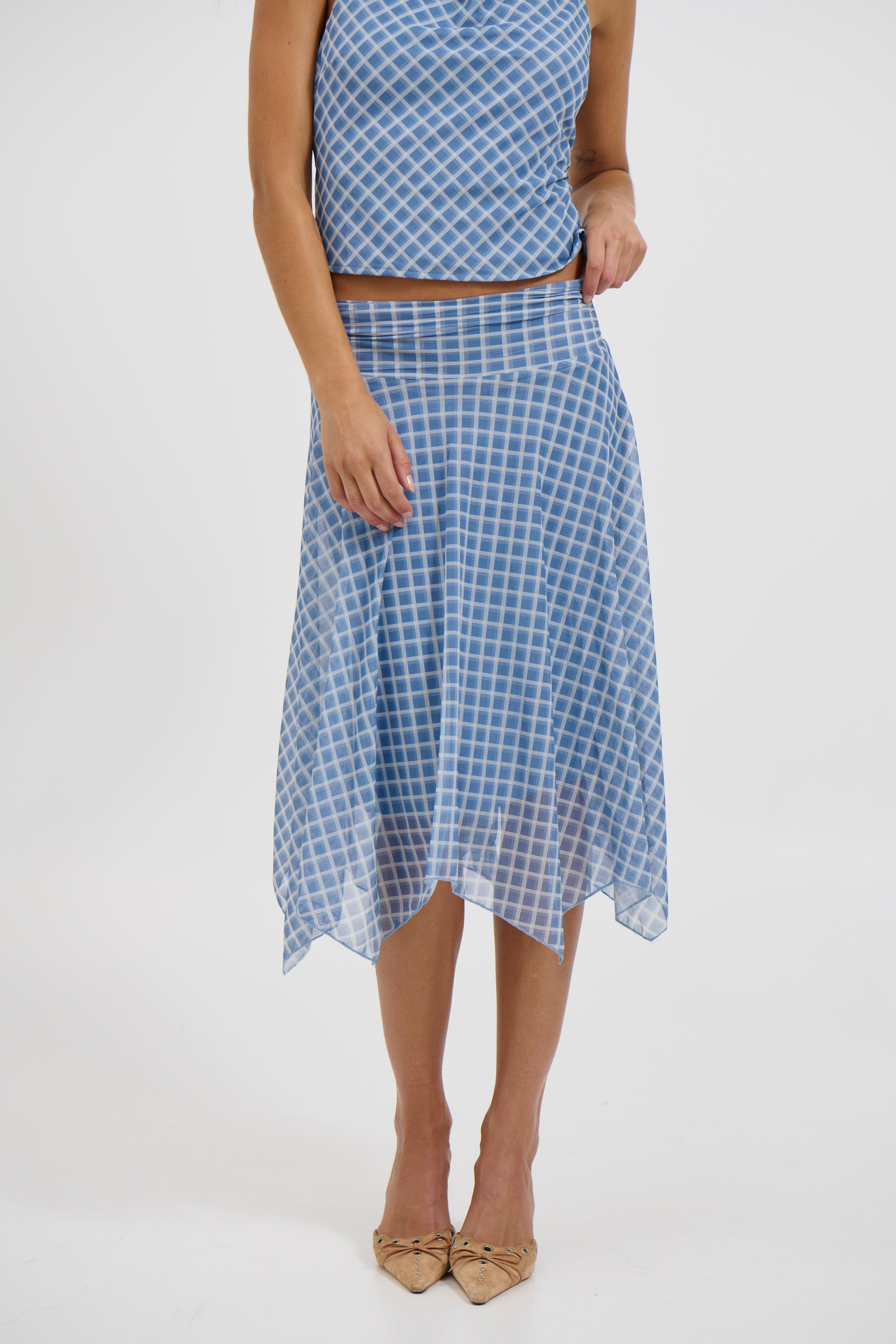 Adeline Midi Skirt Blue