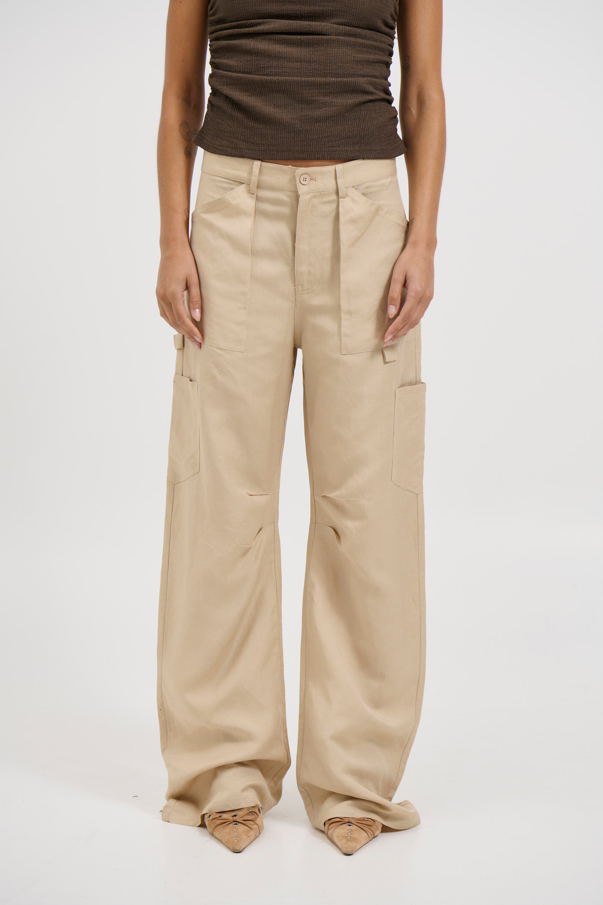 Miami Vice Linen Pant Deep Wheat