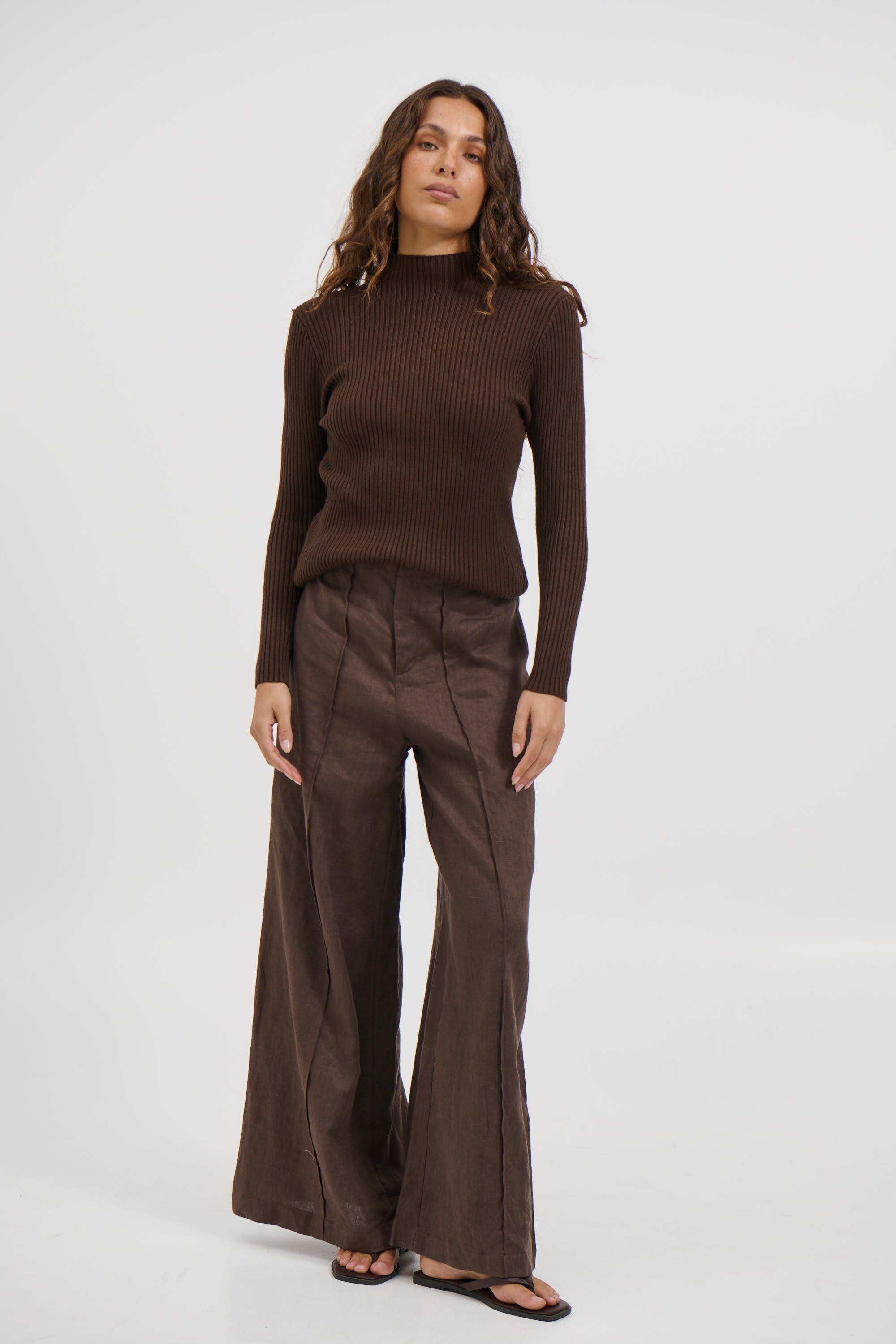 Freya Long Sleeve Chocolate