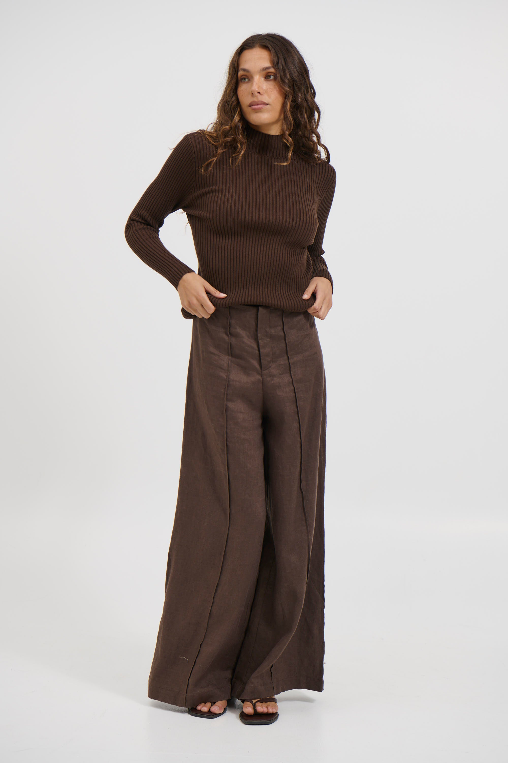 Freya Long Sleeve Chocolate