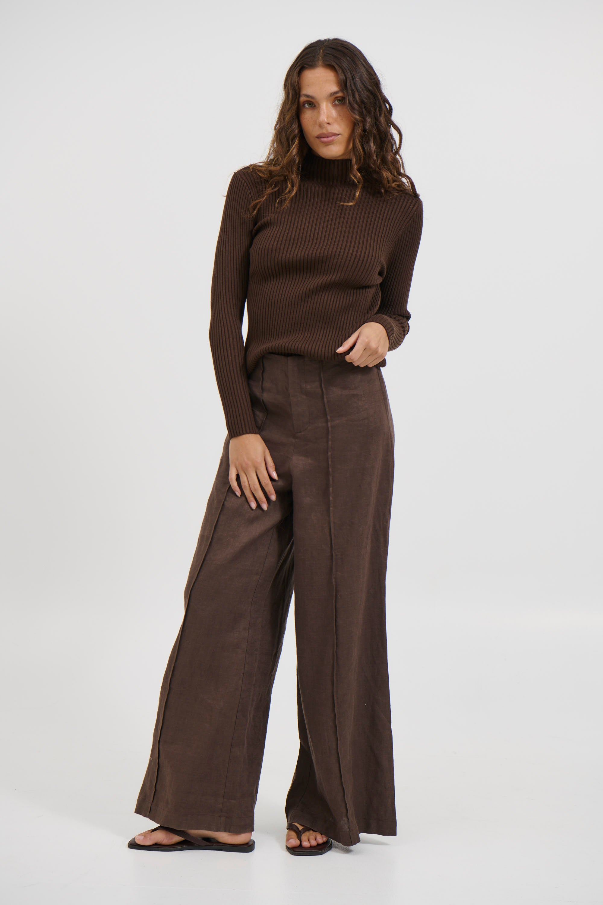Freya Long Sleeve Chocolate
