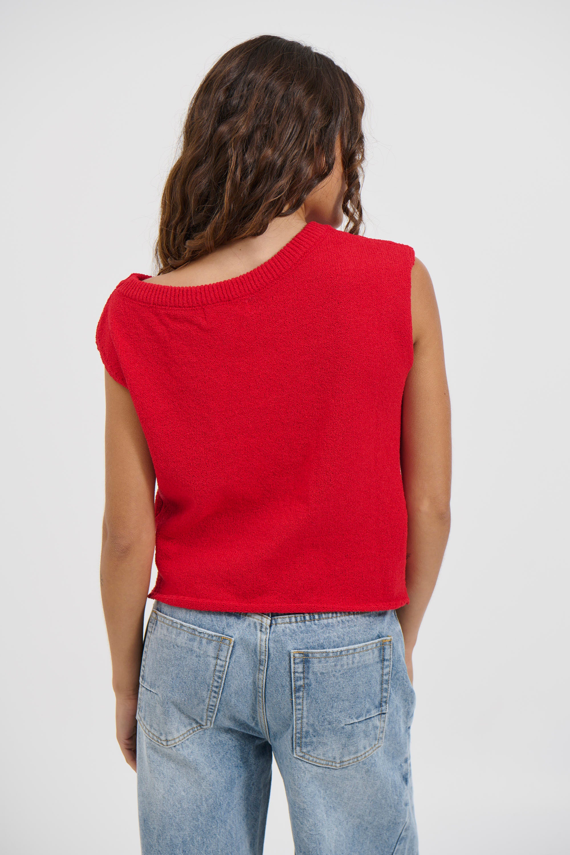 Kaisha Crop Knit Cherry